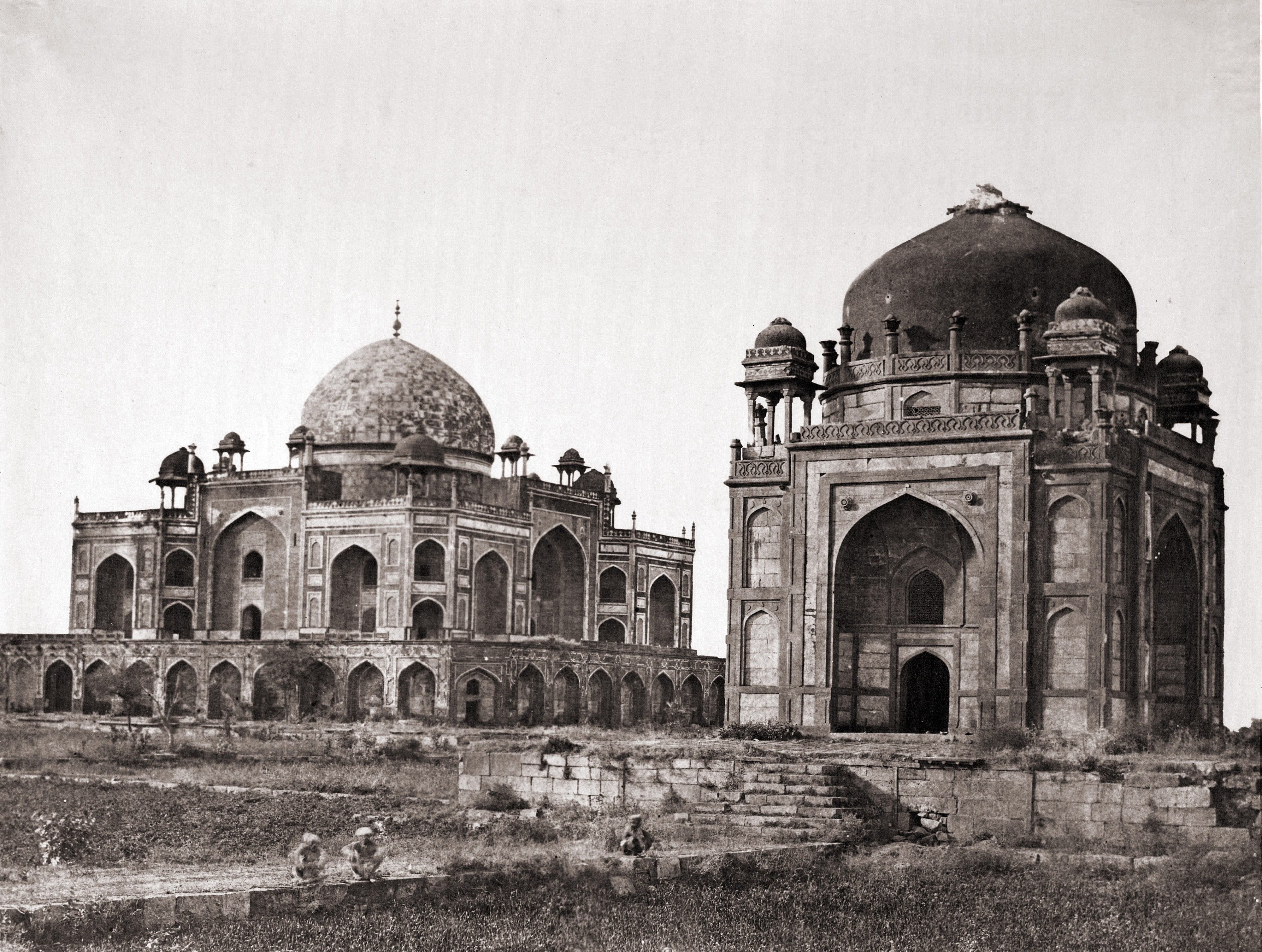 cultures, clear sky, Tomb of Humayun, architecture, nature, taj Mahal, structure, sky, old, travel Destinations, dome, plant, ancient, photos, tourism, HD Wallpaper
