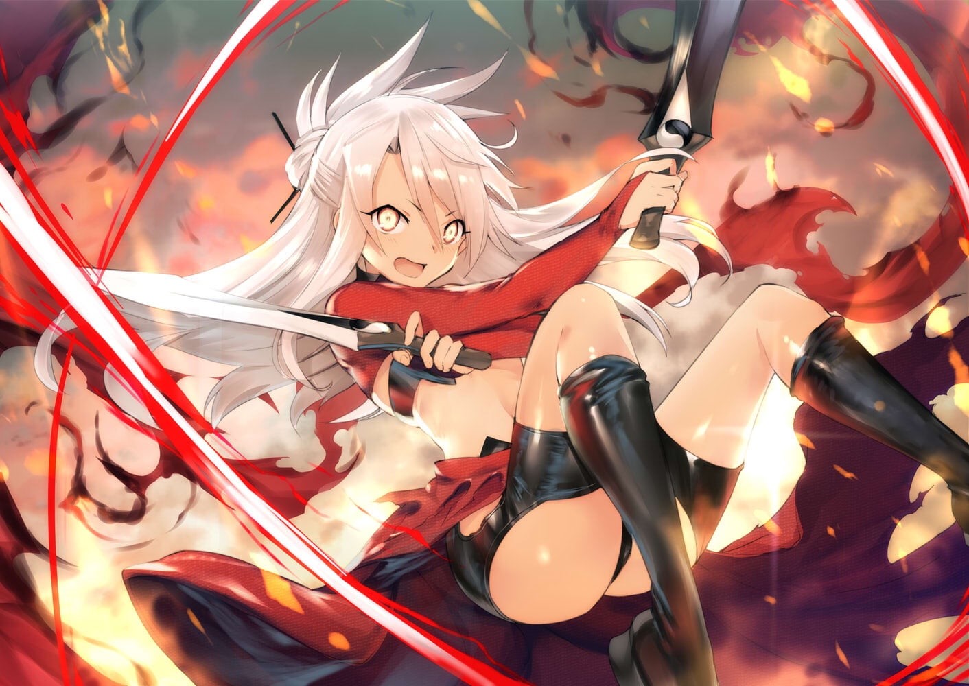 Fate/kaleid liner Prisma Illya, Chloe von Einzbern, 720P, anime girls, anime, HD Wallpaper