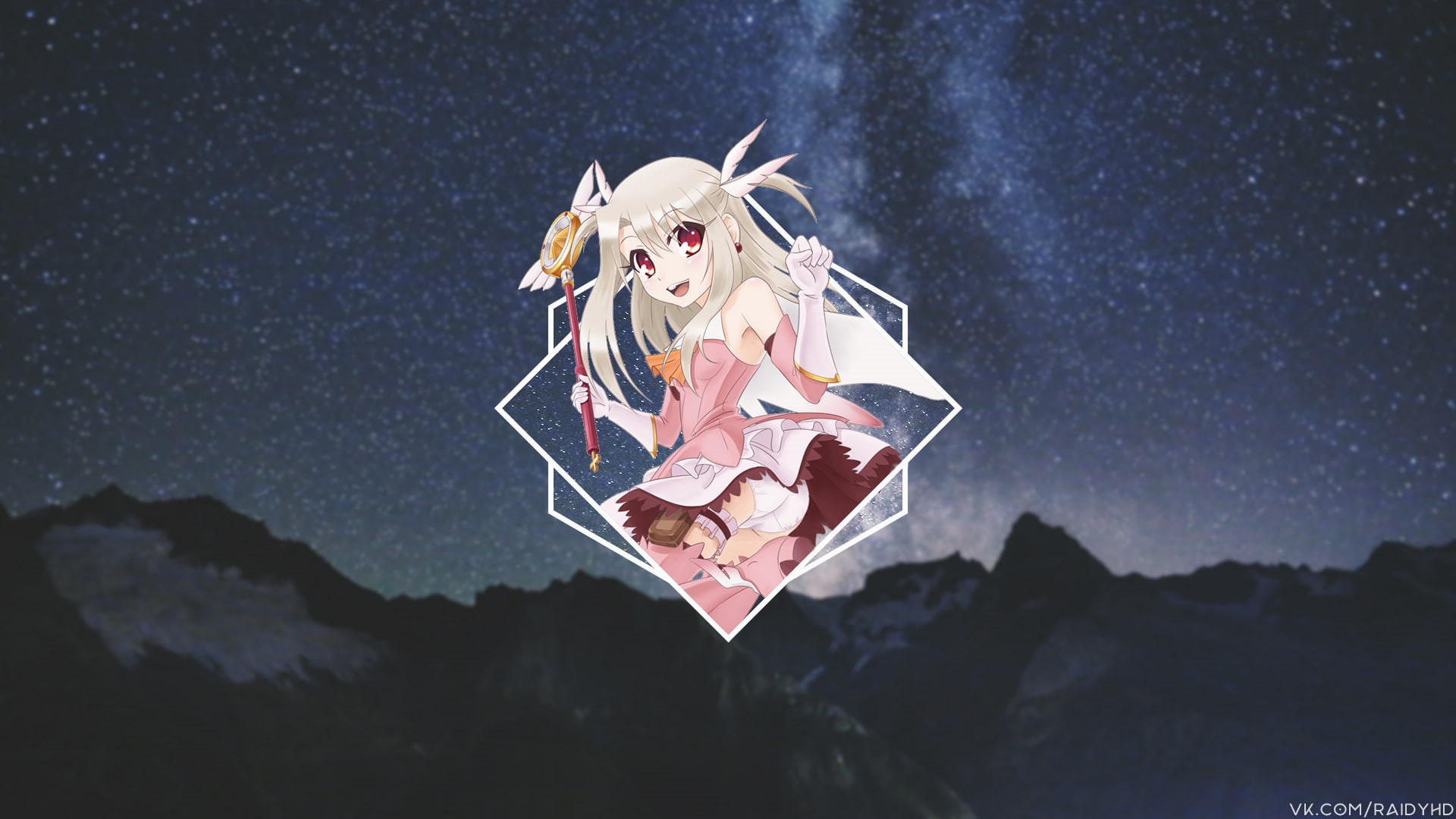 Illyasviel von Einzbern, 1080P, anime, Fate/kaleid liner Prisma Illya, picture-in-picture, anime girls, HD Wallpaper