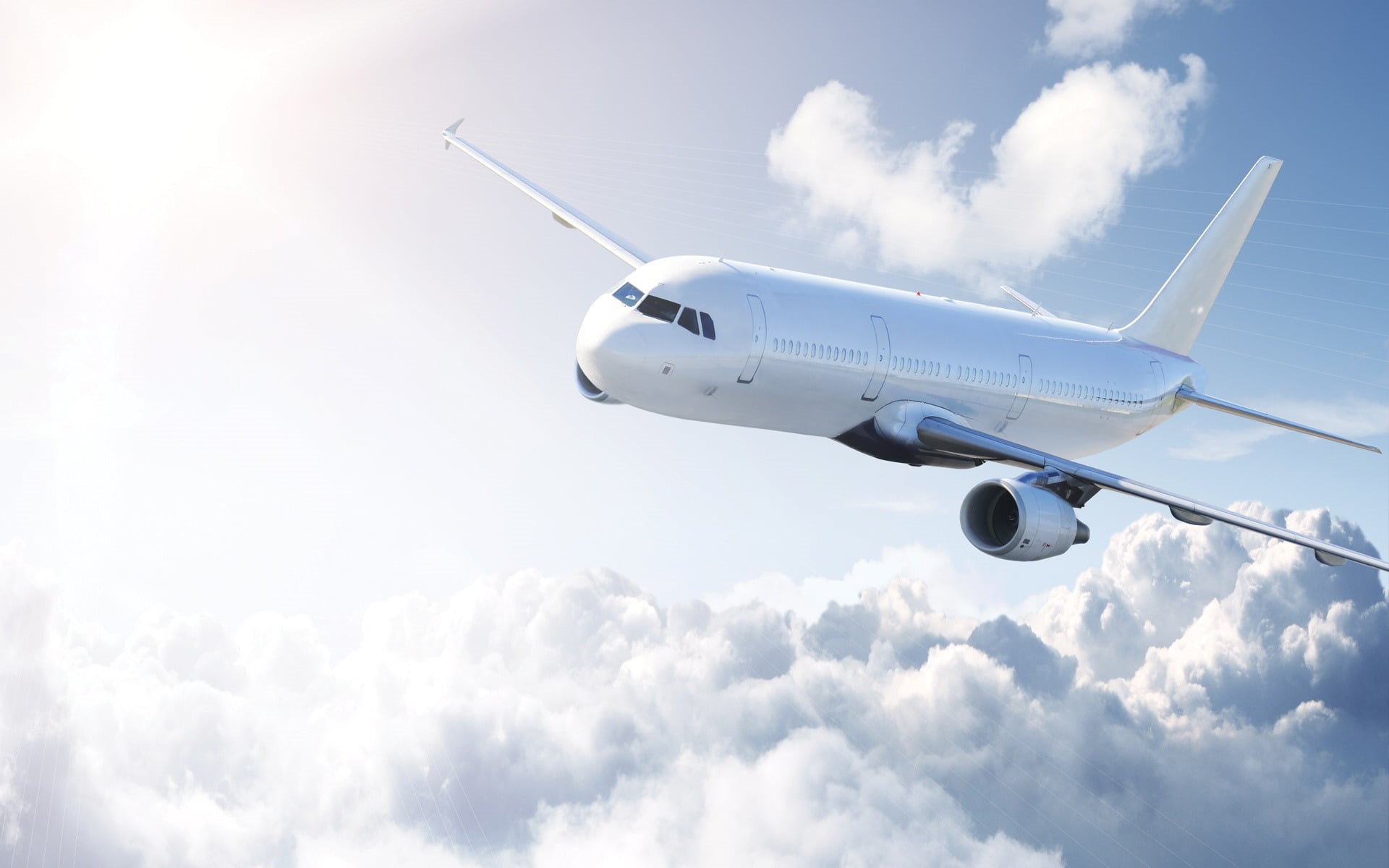 travel, mode of transportation, 1080P, journey, cloud - sky, sky, Commercial Aircraft, outdoors, nature, commercial airplane, cloudscape, Aircrafts / Planes, HD Wallpaper