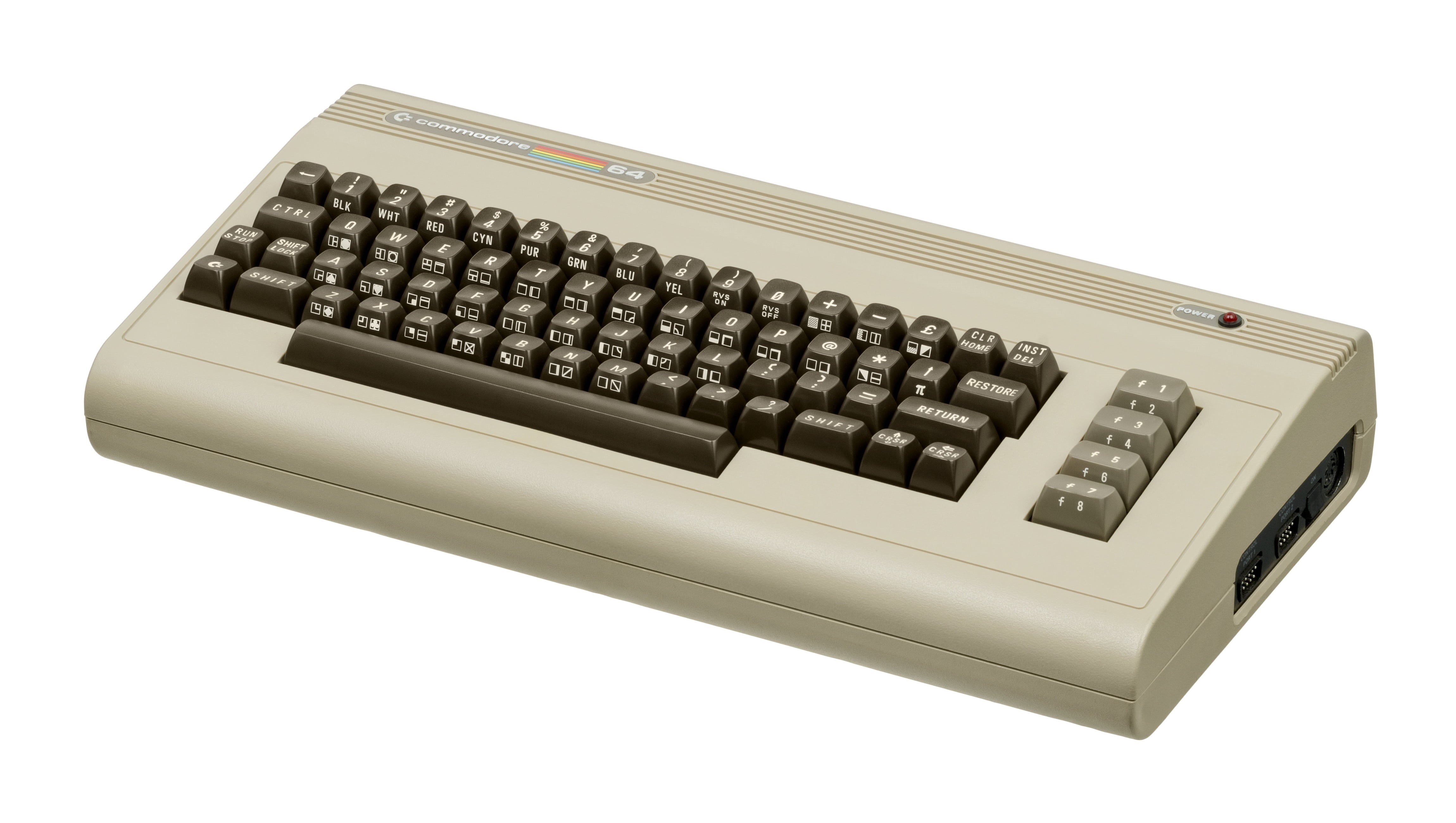 entertainment, indoors, video game console, typewriter, commodore, old-fashioned, number, computer, push button, keyboard, data, silver colored, computer game, HD Wallpaper