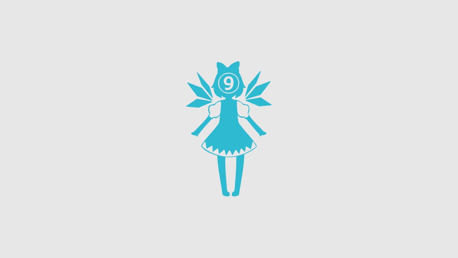 studio shot, christmas, 1080P, Touhou, art, art and craft, clip, star shape, celebration, decoration, Cirno, holiday - event, white background, no people, HD Wallpaper