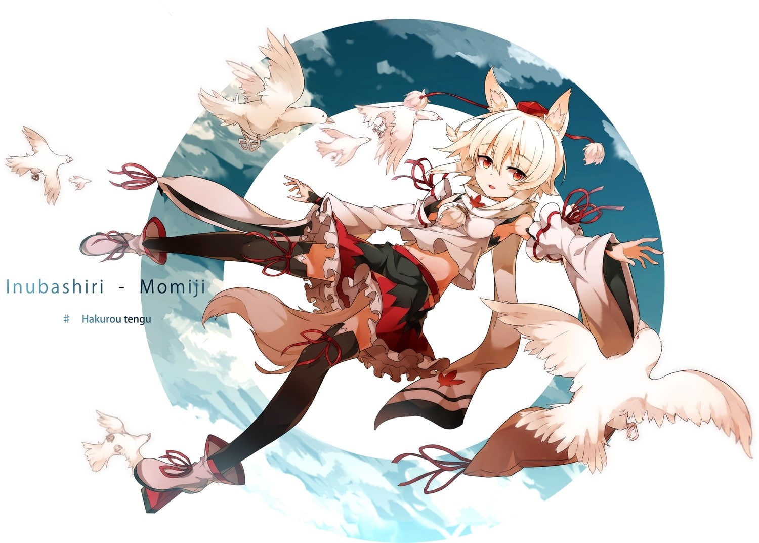 human representation, 720P, representation, adult, full length, day, Inubashiri Momiji, touhou, people, real people, young adult, women, young women, nature, HD Wallpaper