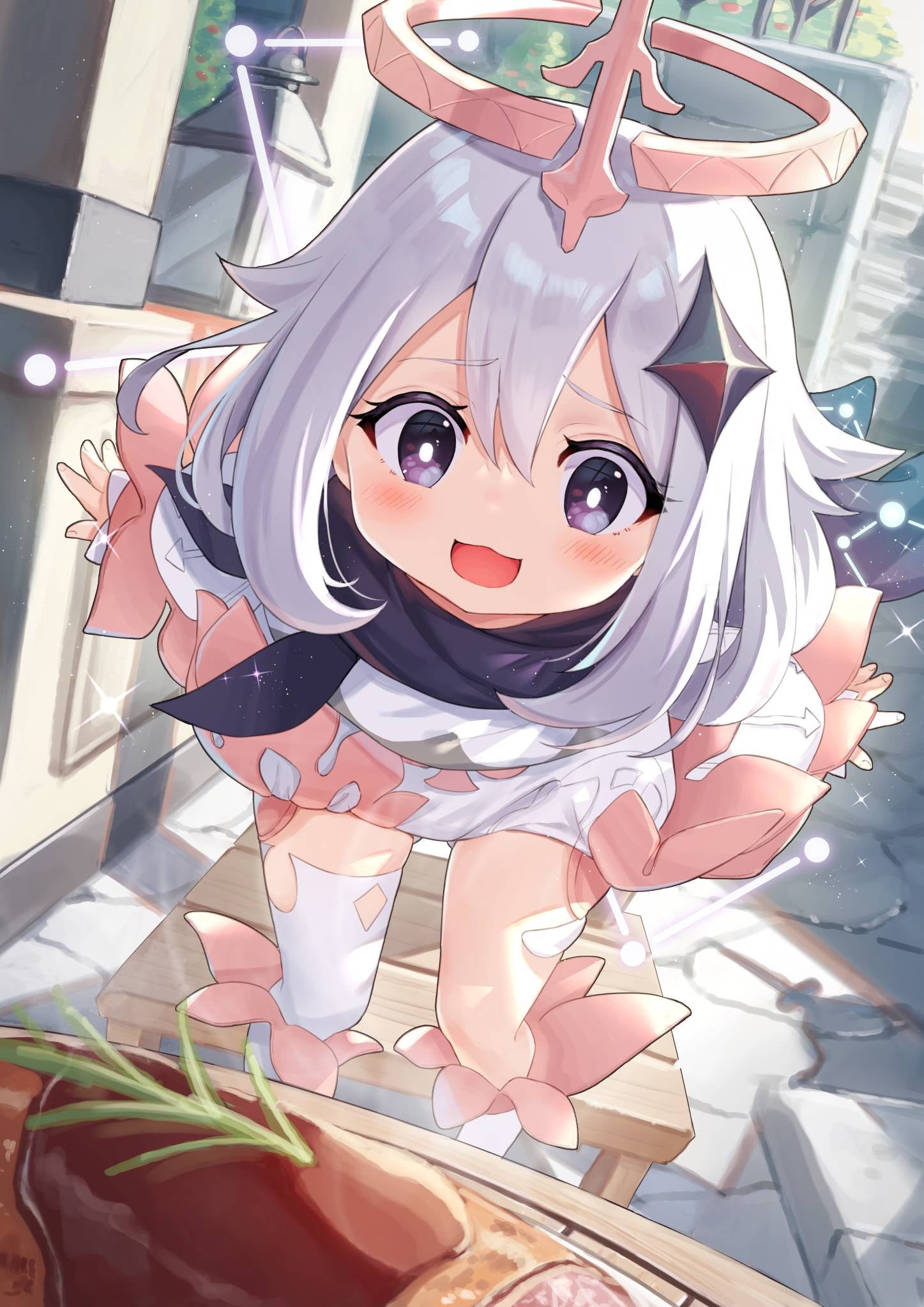 Genshin Impact, 1080P, Paimon(Genshin Impact), anime girls, Phone HD Wallpaper