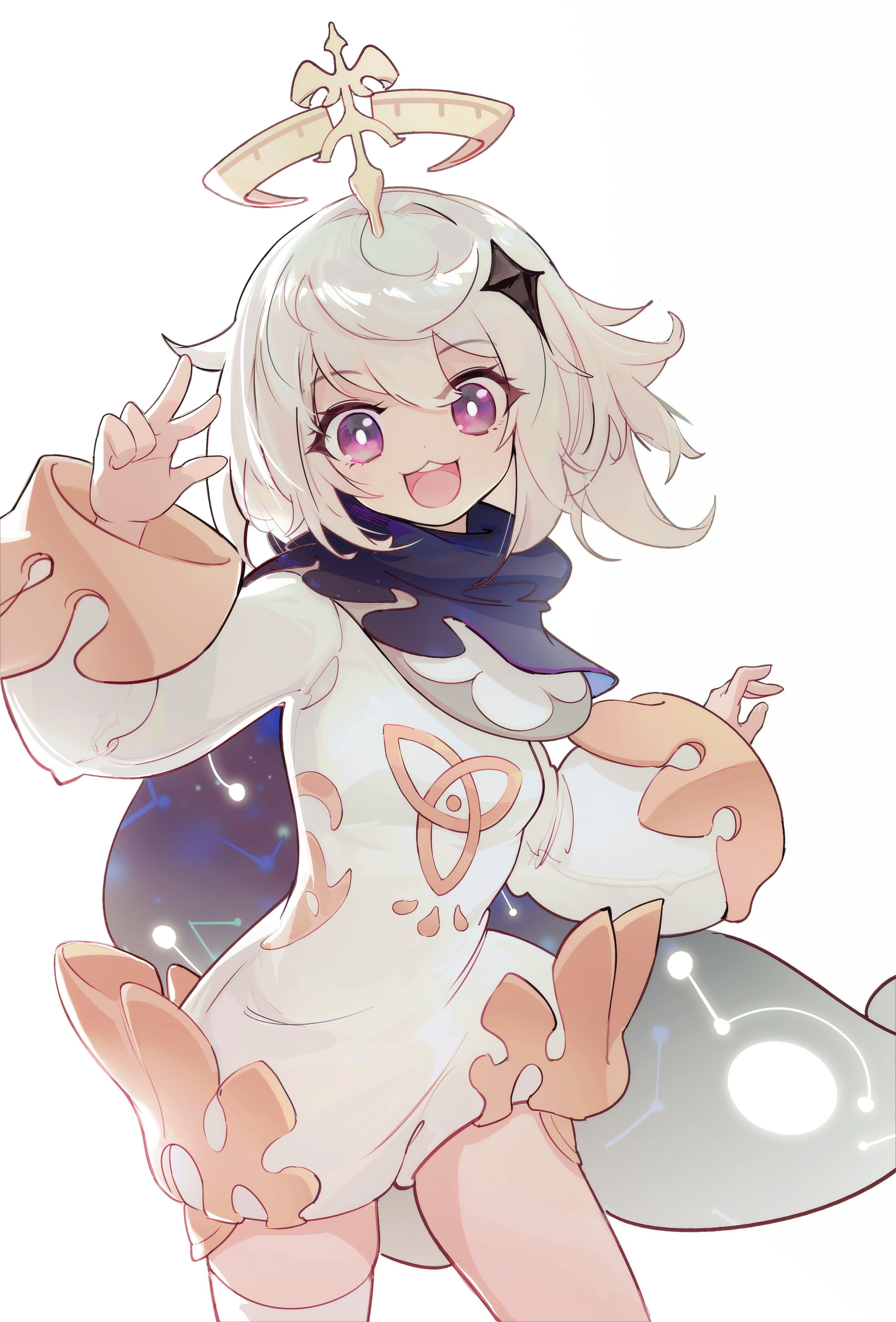 anime girls, 4K, Genshin Impact, Paimon(Genshin Impact), Phone HD Wallpaper