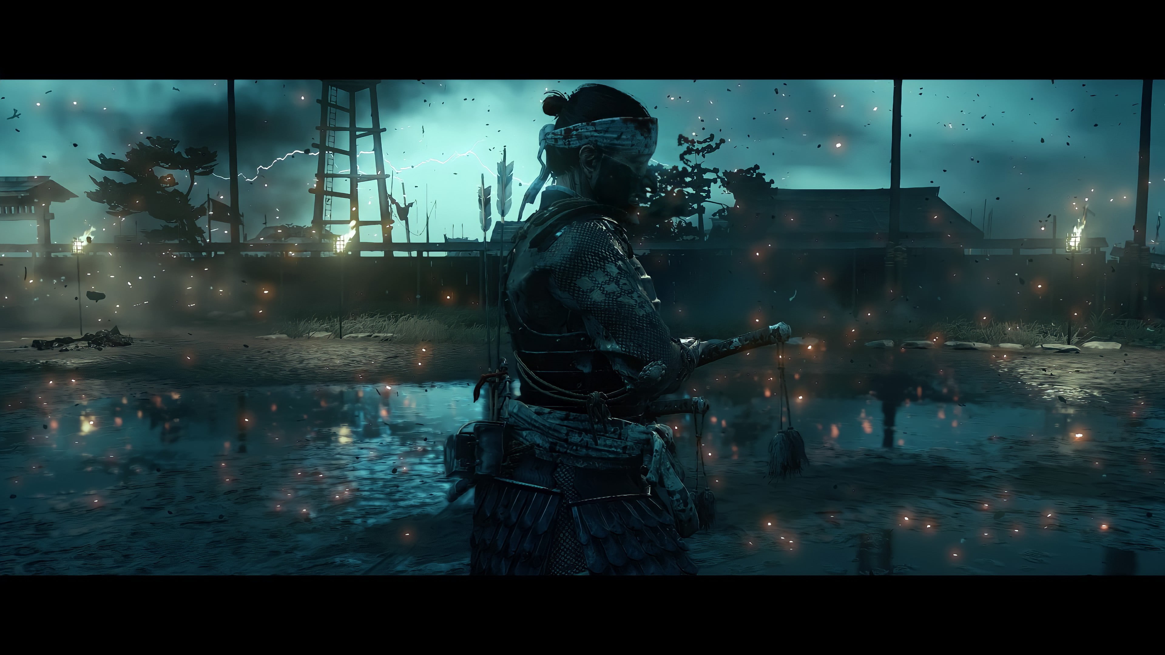 Samurai Warrior, warrior, samurai, 4K, Ghost of Tsushima, protagonist, Jin Sakai, HD Wallpaper