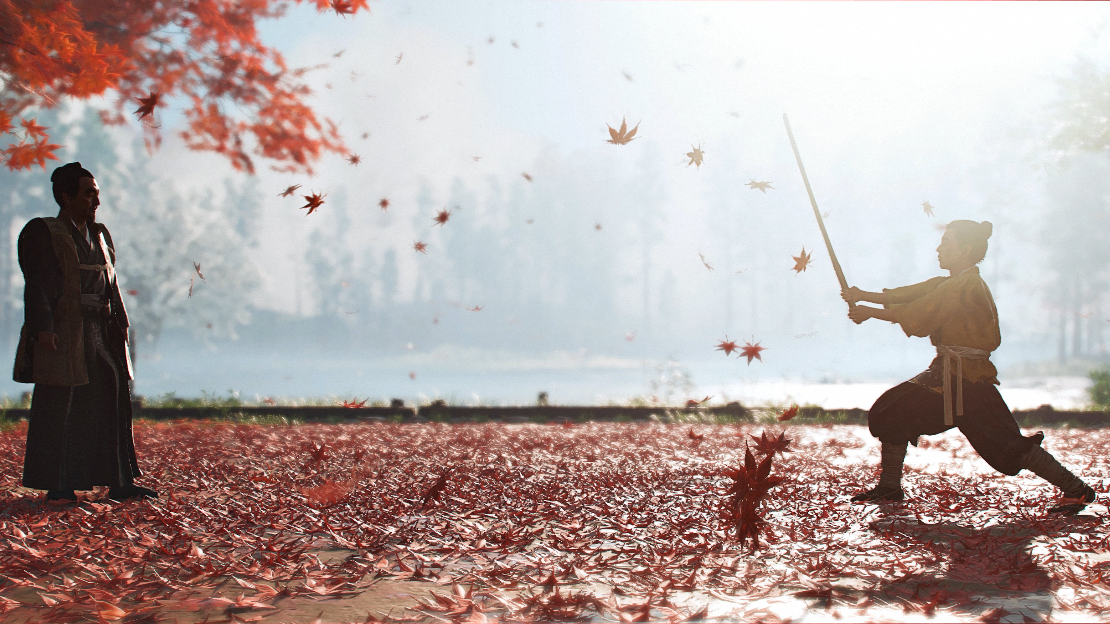PlayStation 4, Ghost of Tsushima, Playstation 5, Sucker Punch, 4K, 4K, Sony, Jin Sakai, HD Wallpaper