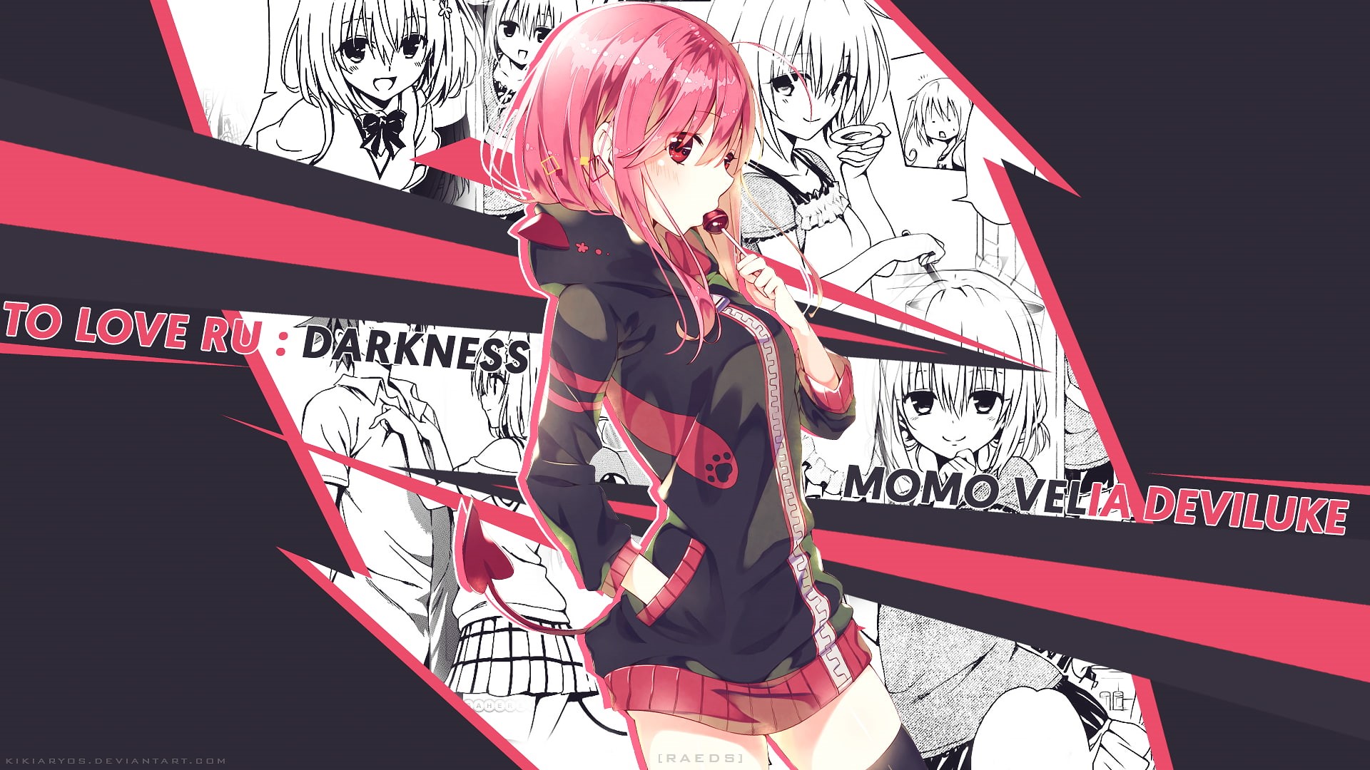 anime girls, To Love-ru, 1080P, To Love-ru Darkness, Momo Velia Deviluke, pink hair, HD Wallpaper