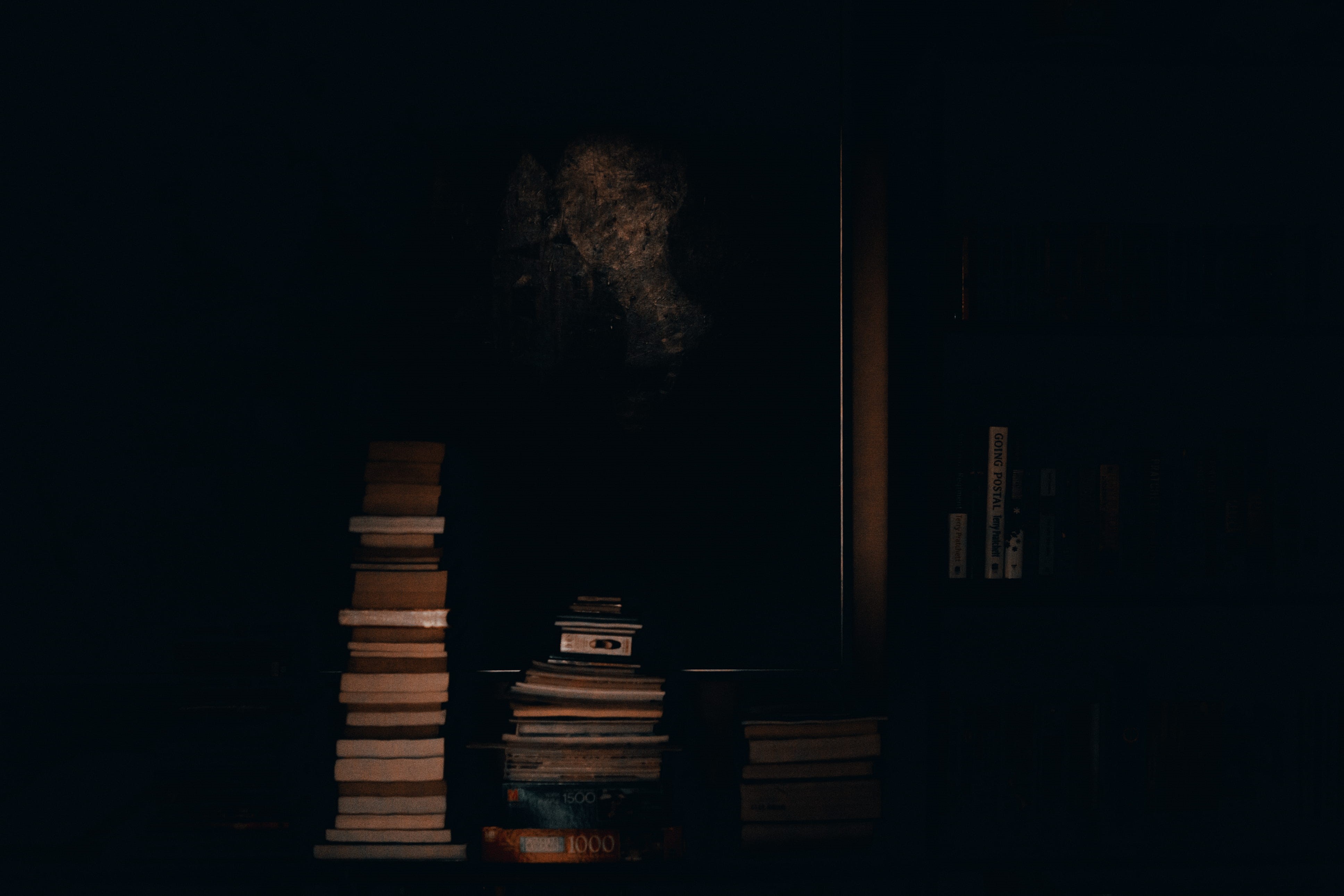 built structure, dungeon, illuminated, bell tower, furniture, tower, library, mood, 4K, building, nature, night life, creepy, copy space, publication, HD Wallpaper