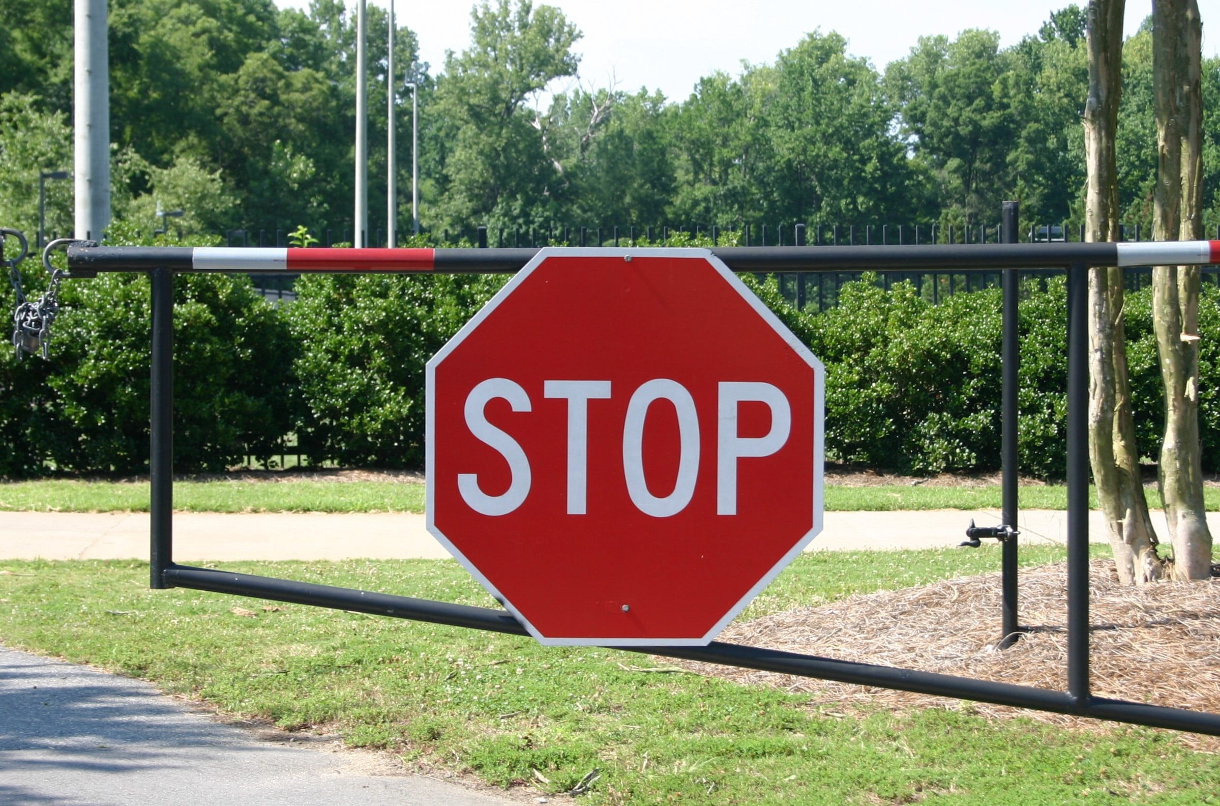 road sign, car, shape, do not enter, entry, red, tree, drive, security, no entry, restricted, information, western script, prohibition, danger, green color, HD Wallpaper