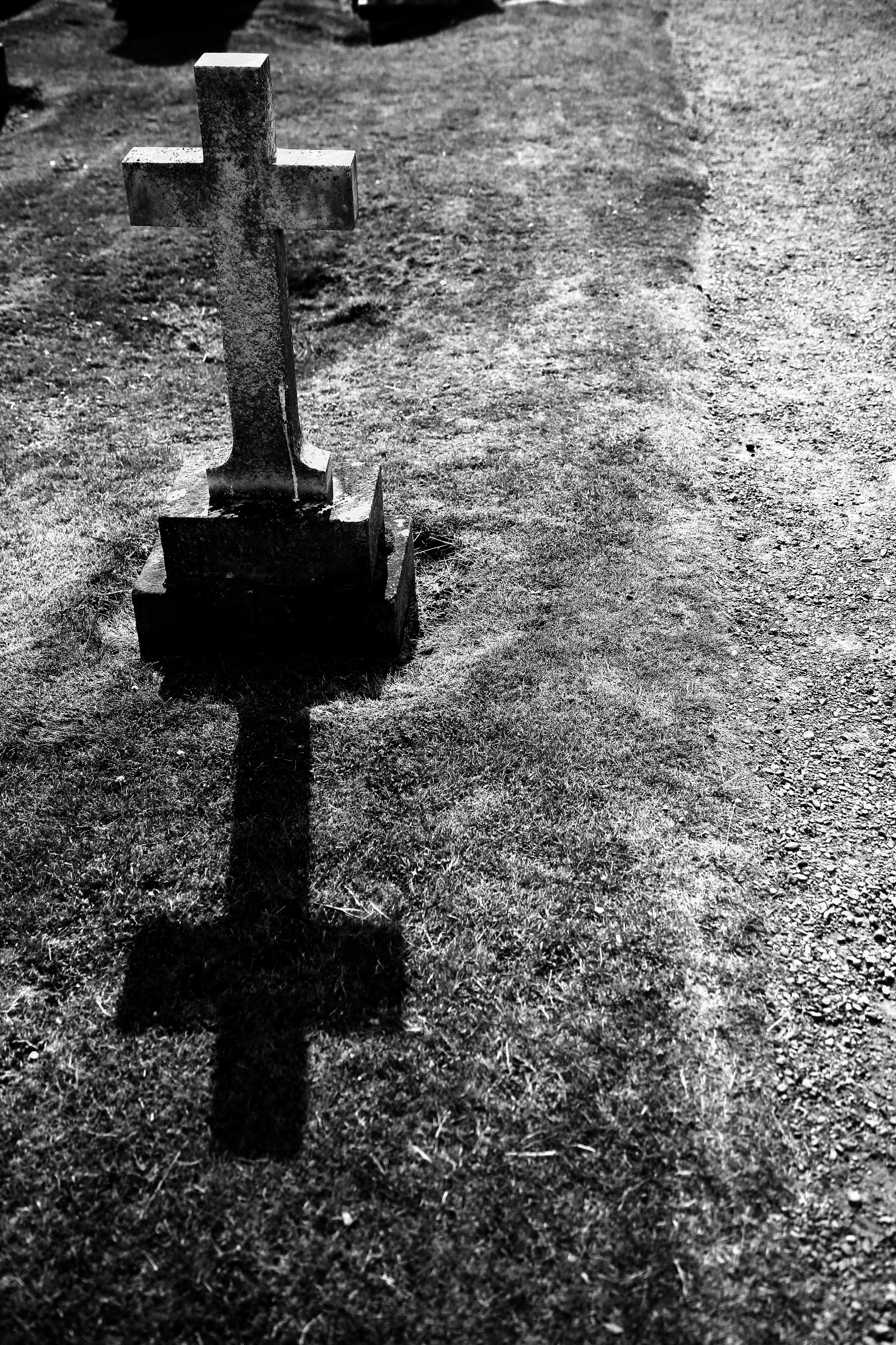 symbol, nature, outdoors, gray, envelope, back, interior design, letter, indoors, memorial, cemetery, tomb, death, cross, spirituality, animal, crow, stone, Phone HD Wallpaper