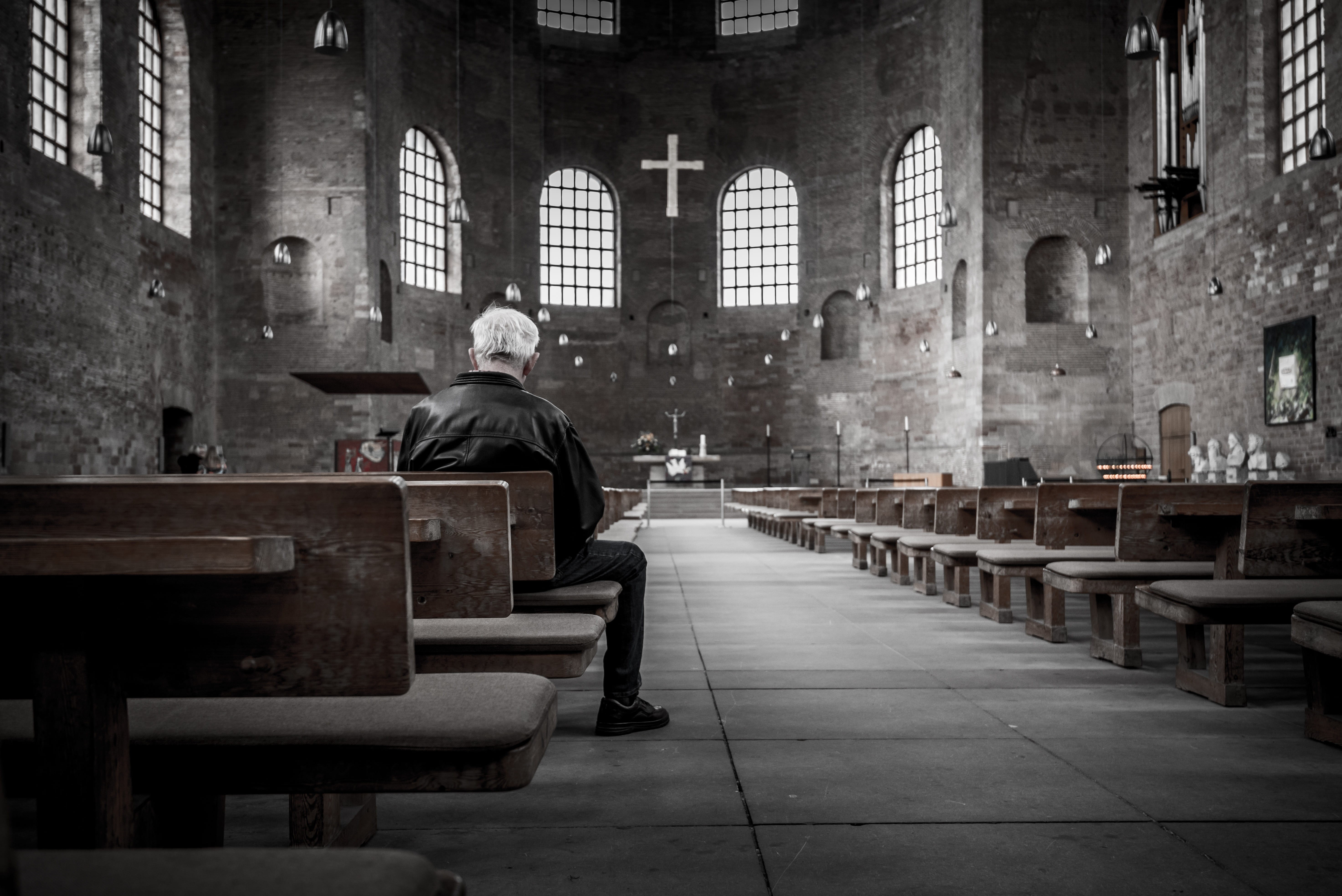 furniture, sitting, city, food and drink, 5K, place of worship, room, interior, cross, built structure, symbol, old, cathedral, building exterior, jacket, HD Wallpaper