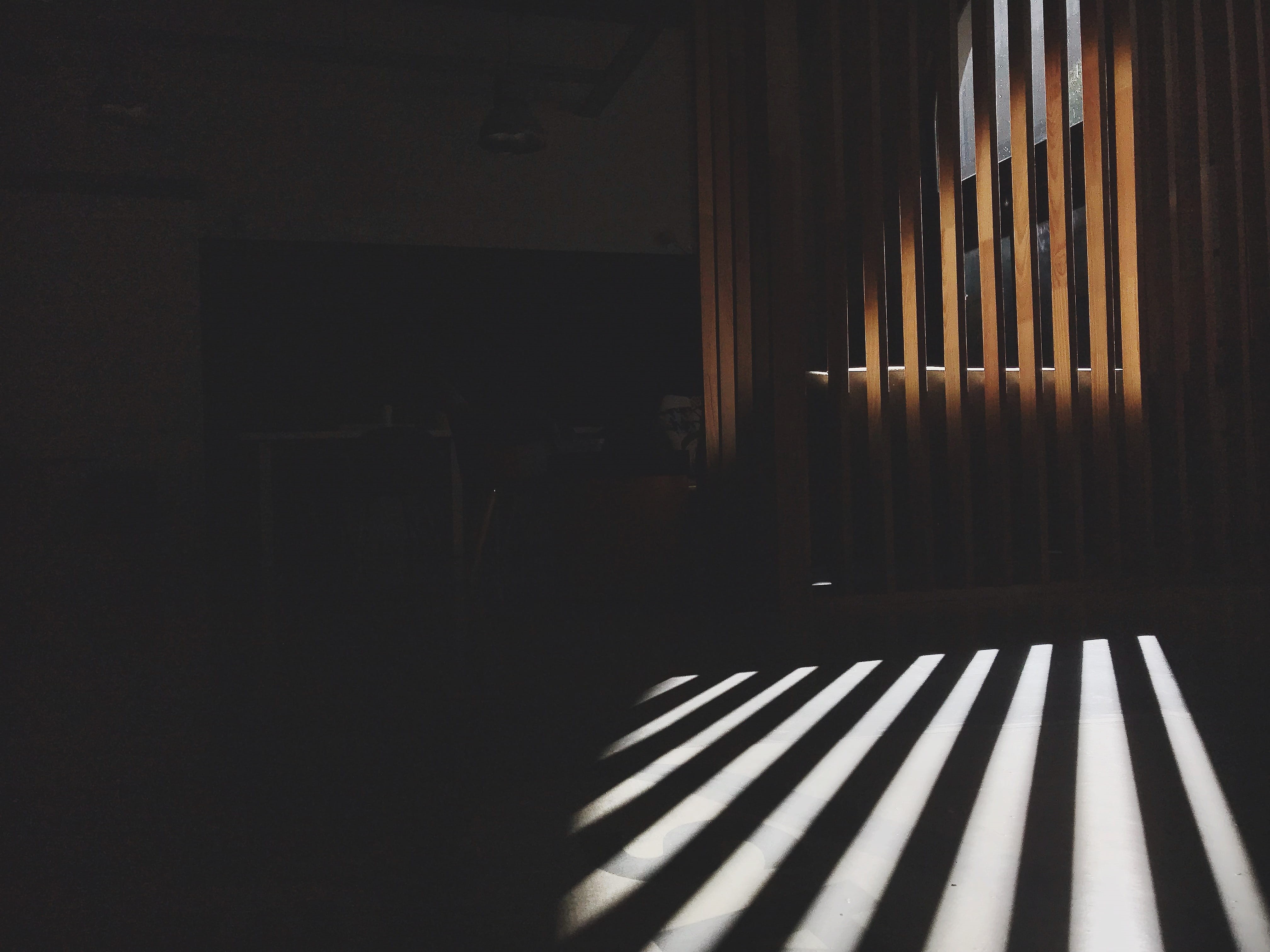day, tarmac, home interior, architecture, window, line, light, sunlight, falling, panel, wooden, interior design, floor, striped, frame, wood - material, HD Wallpaper