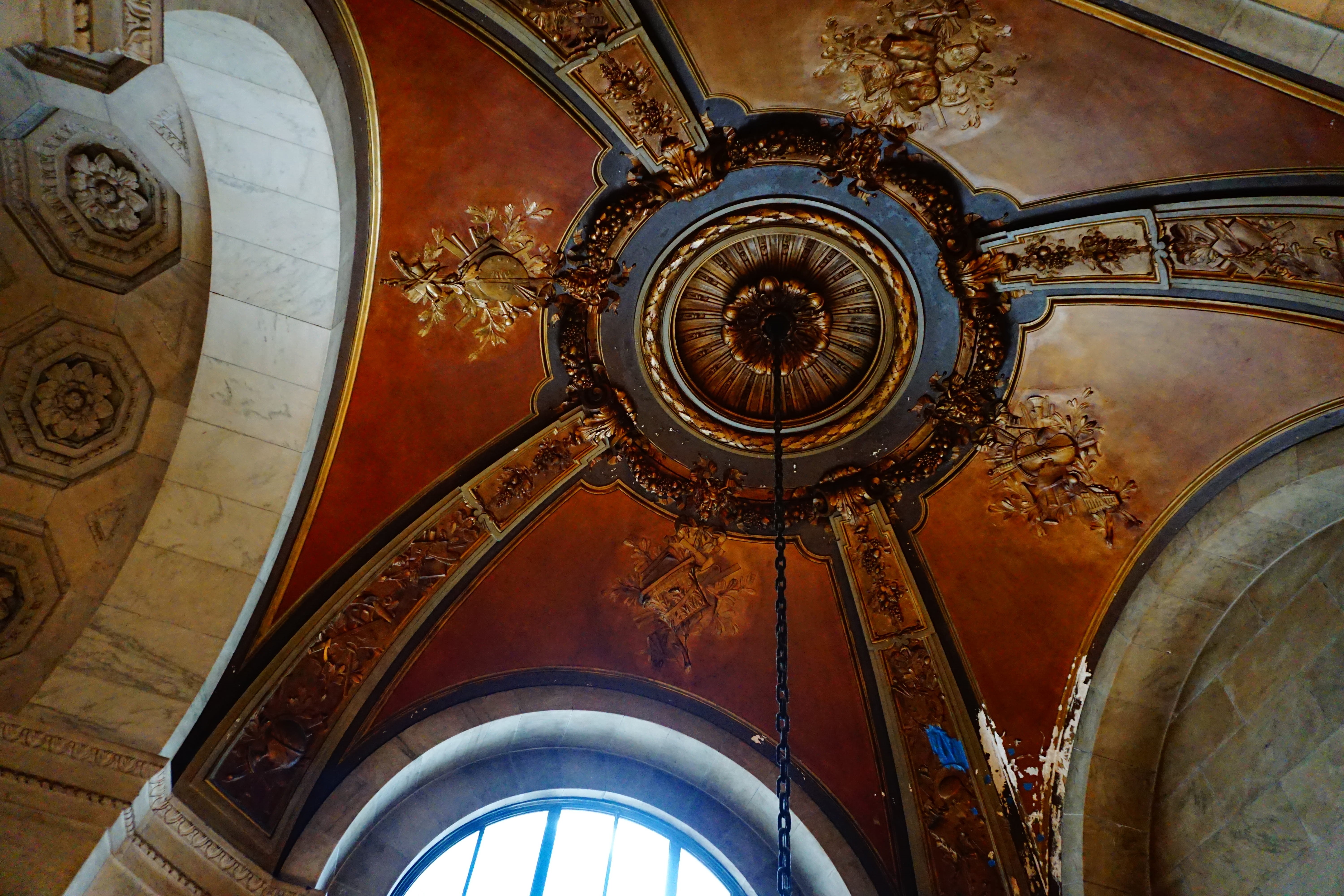 lighting, the past, arch, clock tower, dome, history, banister, spirituality, art and craft, belief, handrail, architecture, no people, day, 5K, low angle view, HD Wallpaper