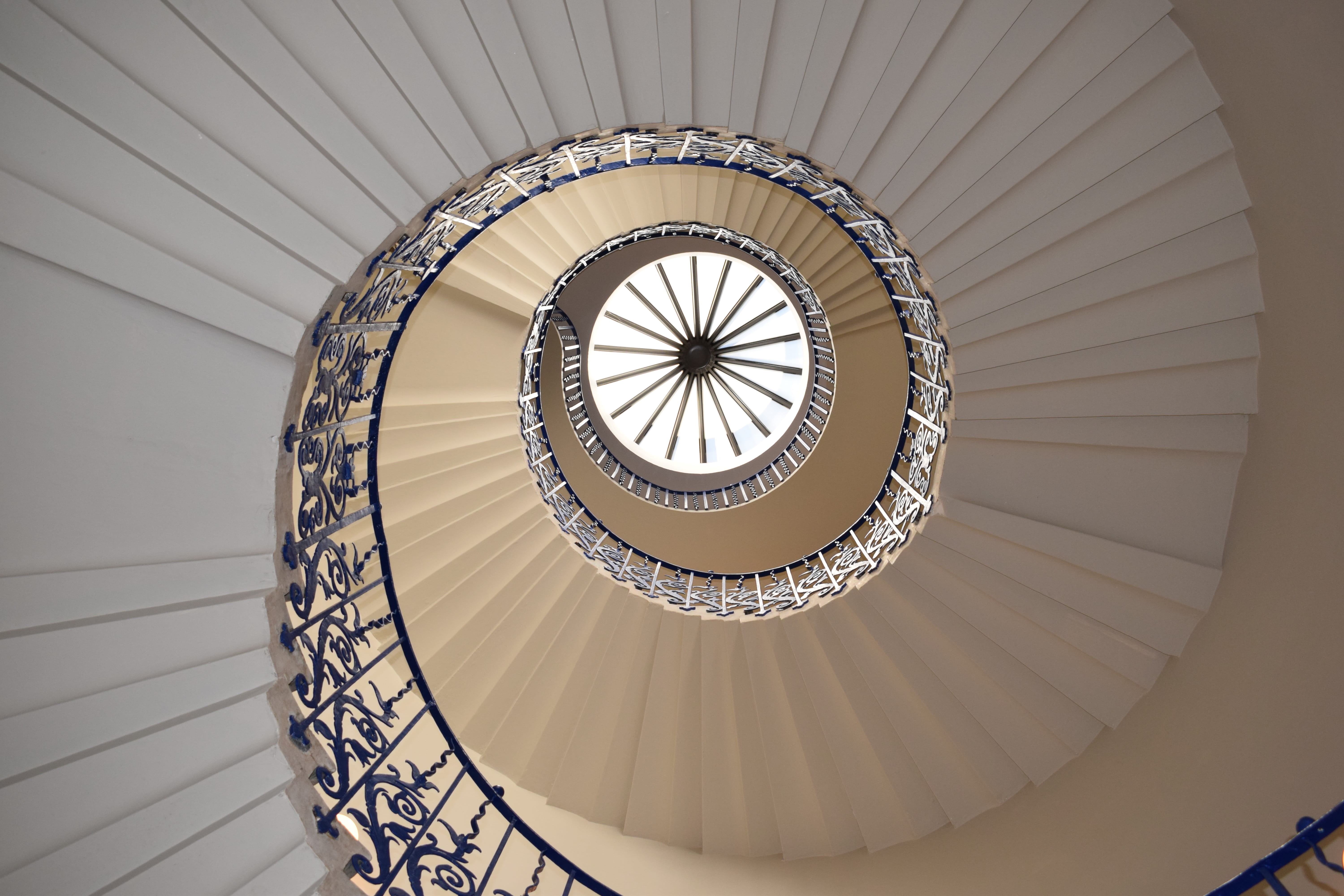 step, stairway, handrails, ceiling window, urban, inside, steps and staircases, building, modern, contemporary, design, city, cupola, indoors, ceiling, HD Wallpaper
