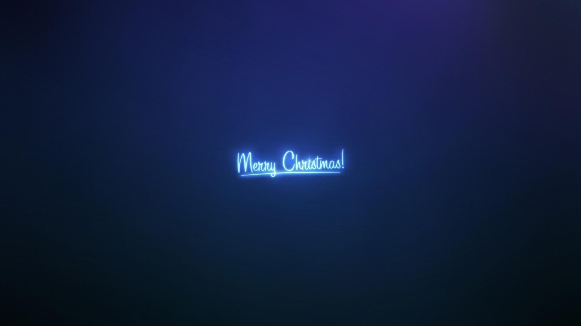 hd, merry christmas, neon, lights, 1080P, christmas, merry, light, HD Wallpaper
