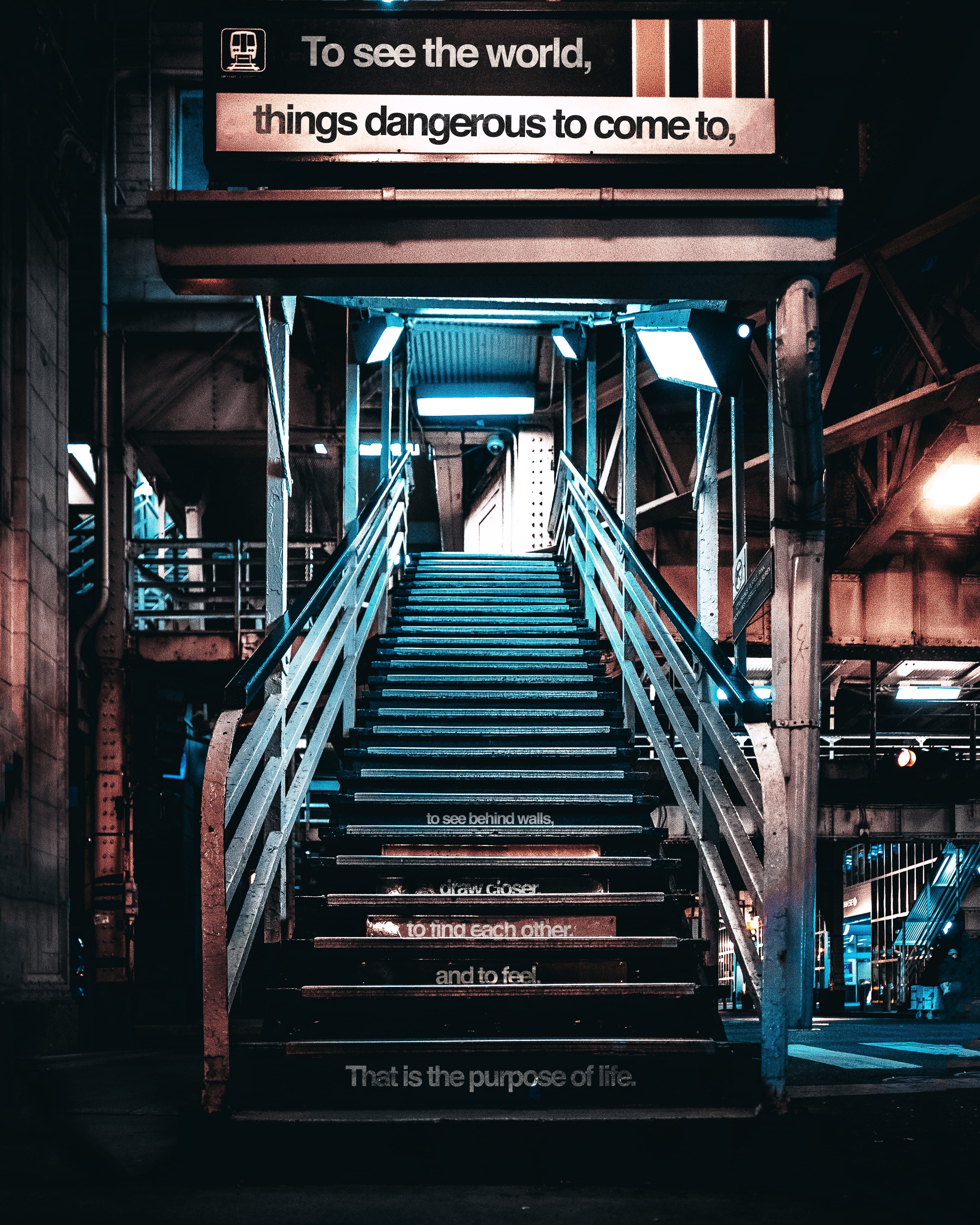 architecture, terminal, direction, 4K, built structure, banister, display, one person, low angle view, interior design, building, monitor, vehicle, transportation, Phone HD Wallpaper