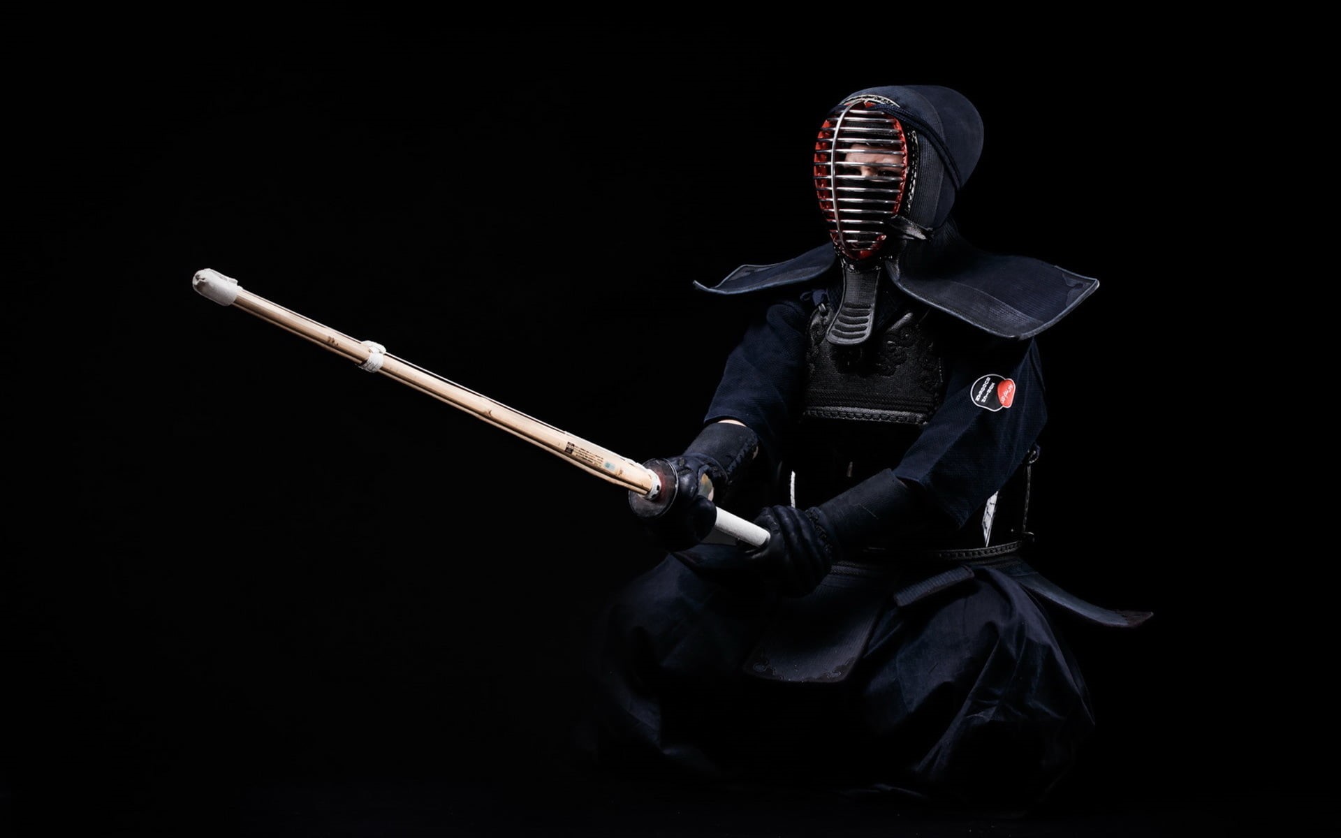 protection, stick, standing, gun, man, weapon, aggression, indoors, holding, studio shot, warrior - person, unrecognizable person, three quarter length, HD Wallpaper