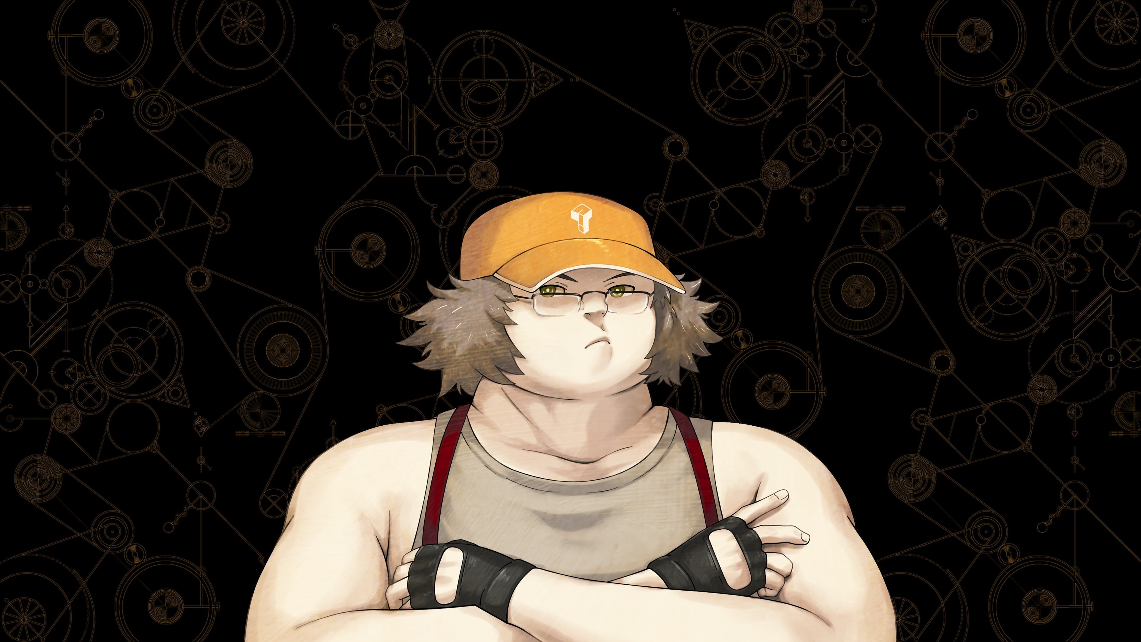 headshot, indoors, men, hairstyle, Steins;Gate, real people, portrait, Steins;Gate 0, working, obscured face, protection, one person, helmet, headwear, HD Wallpaper