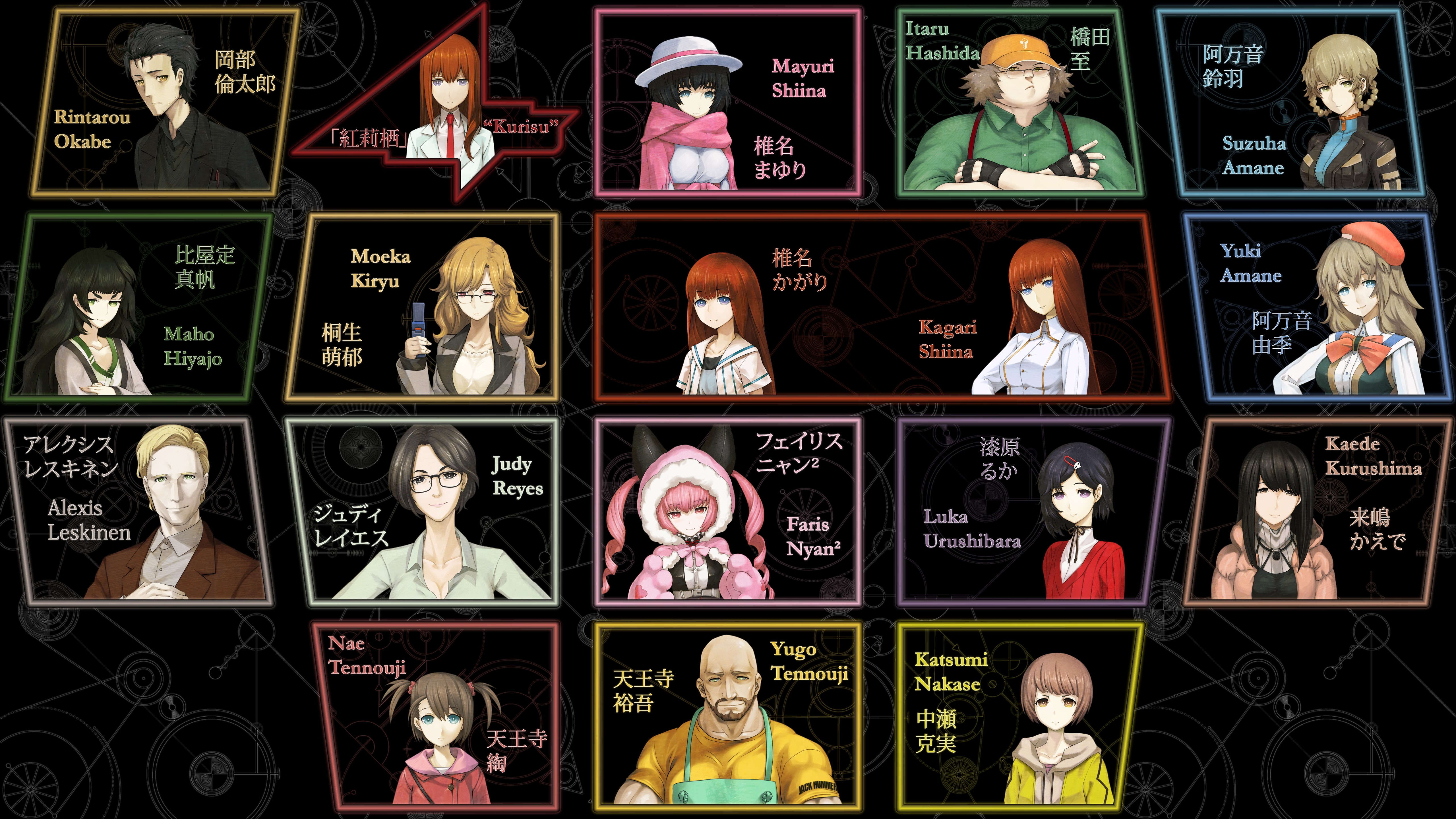 choice, Katsumi Nakase, Hiyajo Maho, digital composite, Urushibara Ruka, Makise Kurisu, Faris Nyannyan, Shiina Kagari, collection, Tennouji Yuugo, for sale, HD Wallpaper