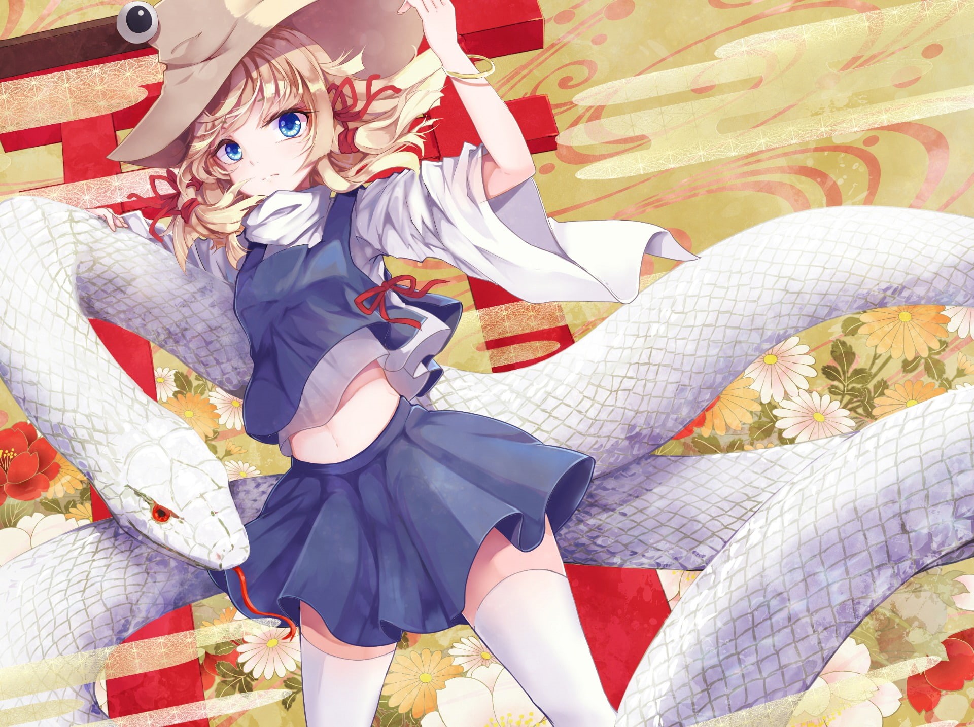 1080P, Suwako Moriya, Touhou, Anime, HD Wallpaper