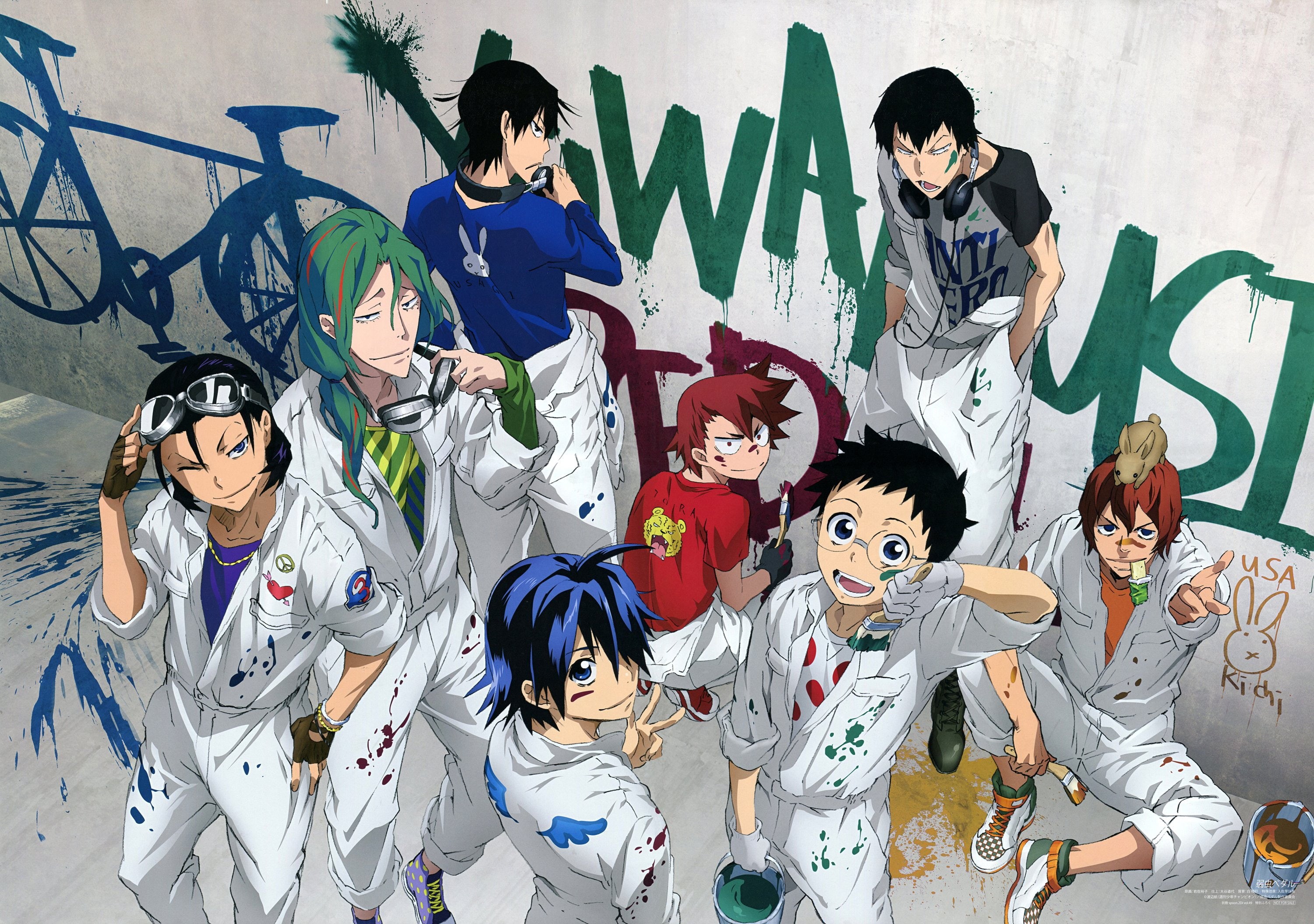 pedal, 2K, yowamushi, graffiti, original, HD Wallpaper