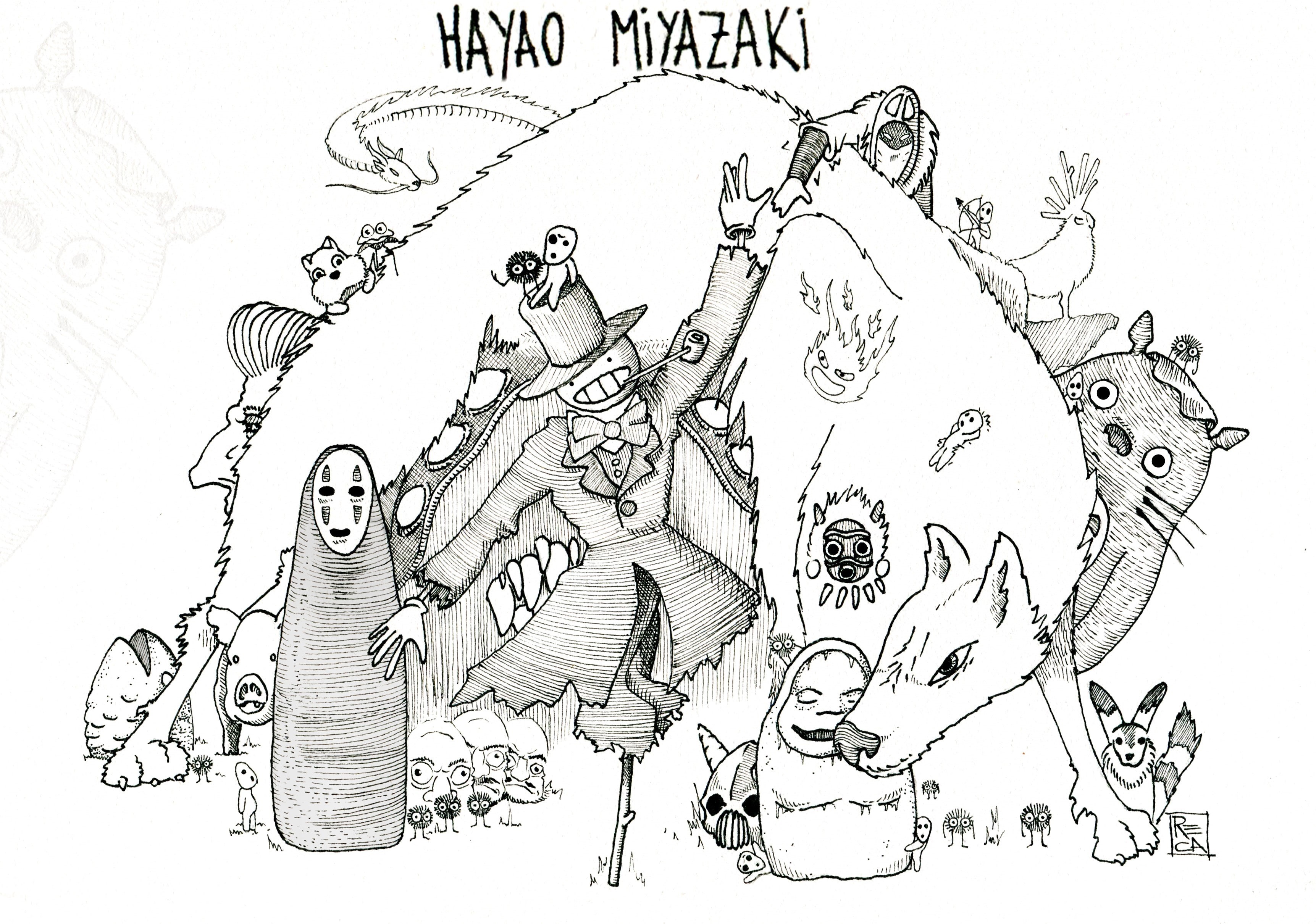 drawing - art product, white background, paper, art and craft, emotion, design, doodle, illustration, Studio Ghibli, activity, 2K, ornate, shape, white color, HD Wallpaper