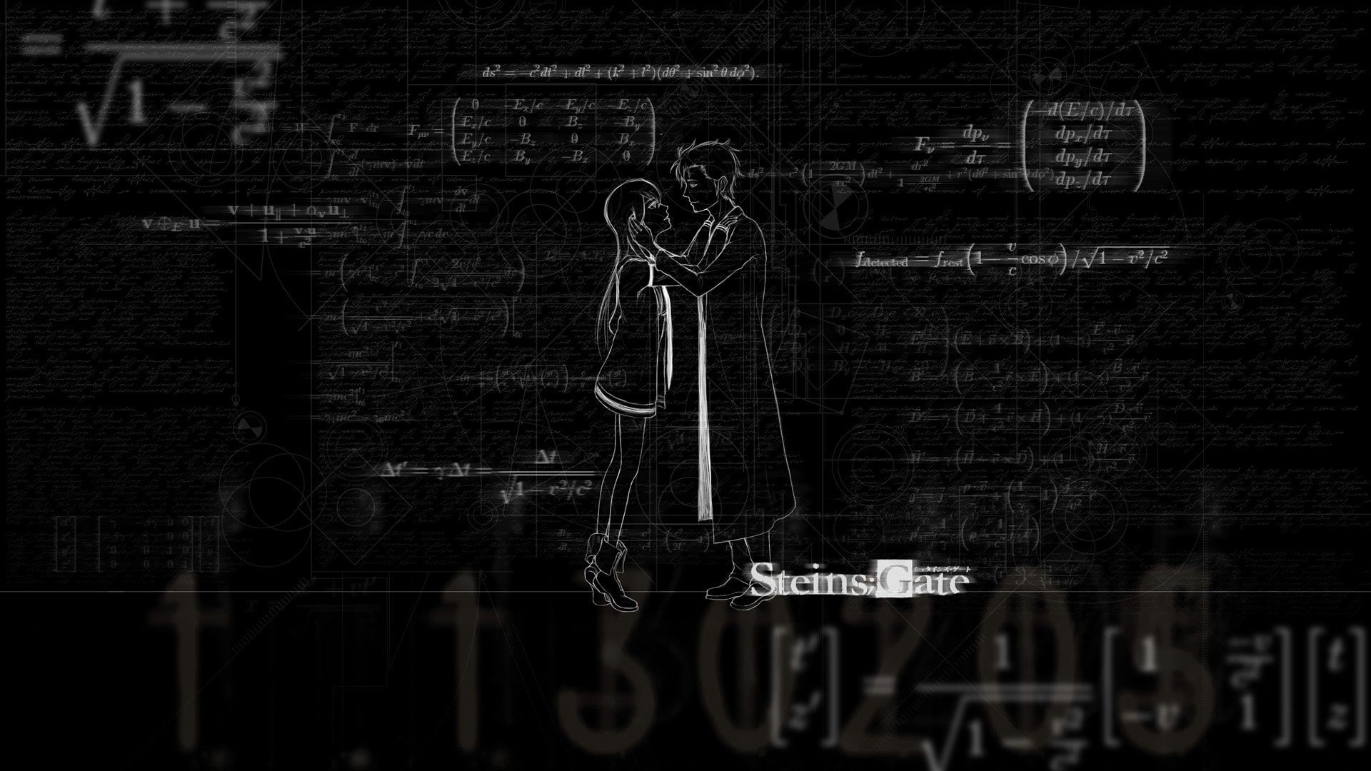 knight, anime, steins, gate, makise, vampire, kurisu, hd, Makise Kurisu, okabe, x, Steins;Gate, rintarou, px, 1080P, art, 1920x1080 px, Okabe Rintarou, HD Wallpaper