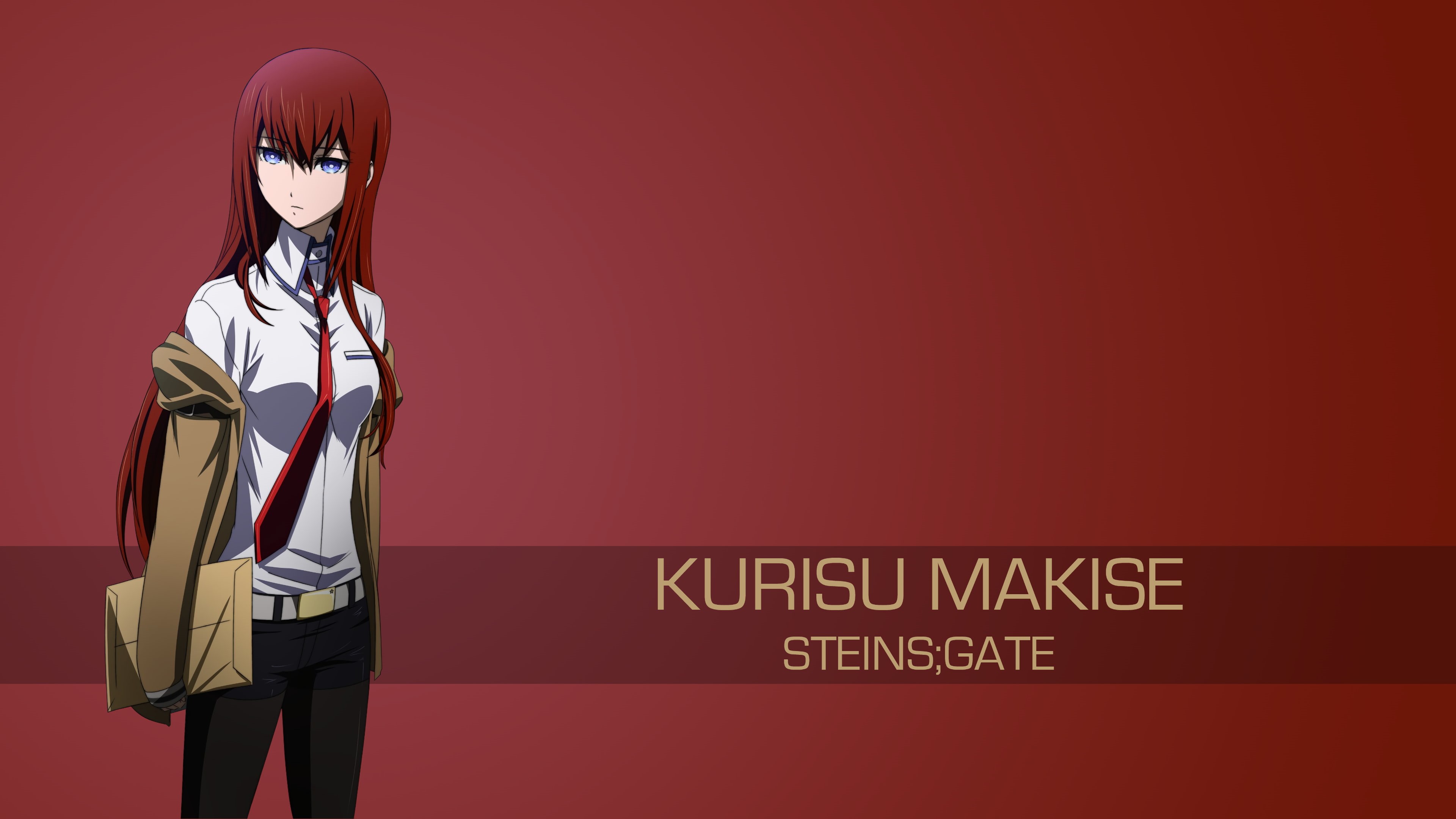 4K, Makise Kurisu, Steins;Gate, anime girls, HD Wallpaper