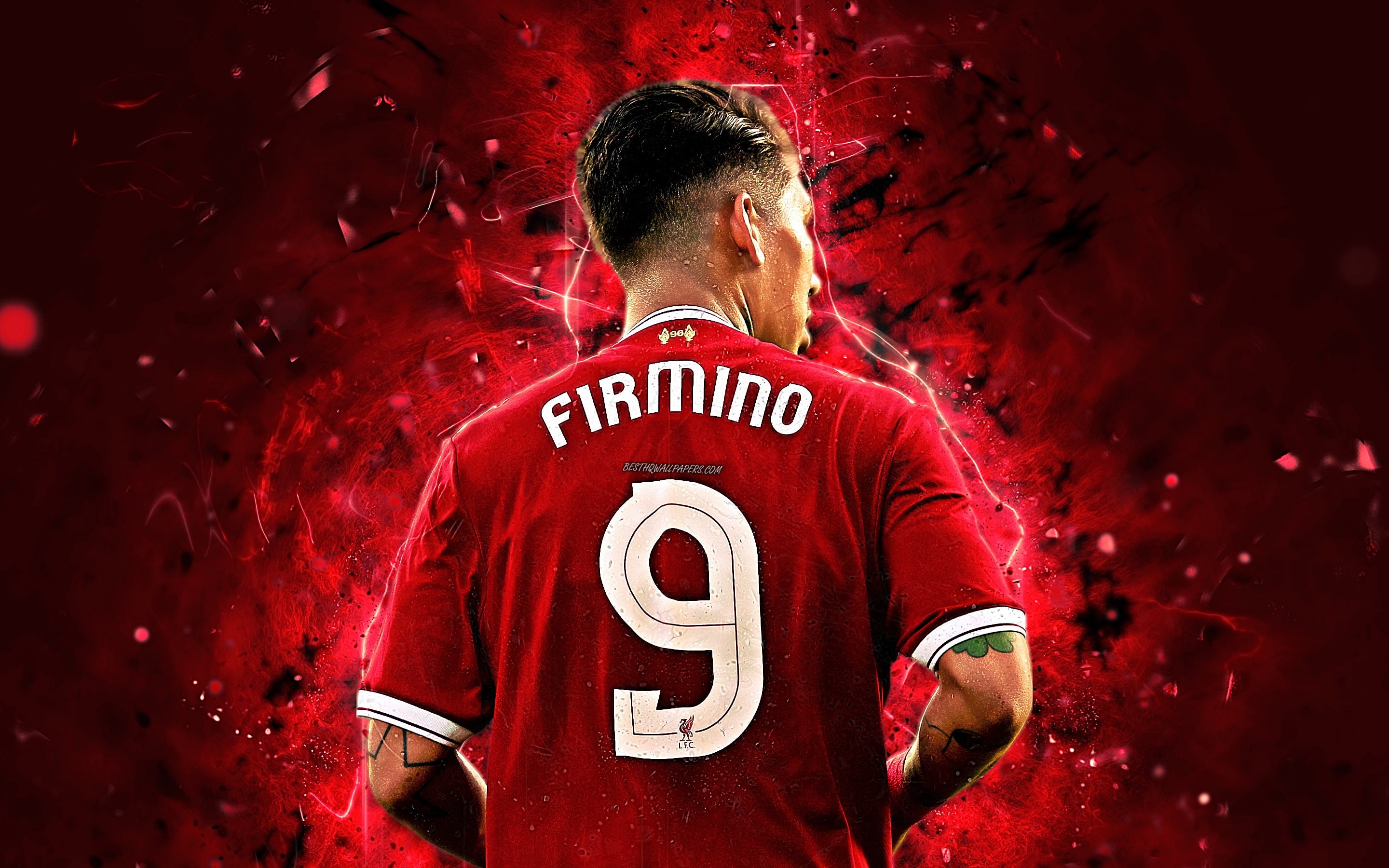 2K, Roberto Firmino, Brazilian, Liverpool F.C., Soccer, HD Wallpaper