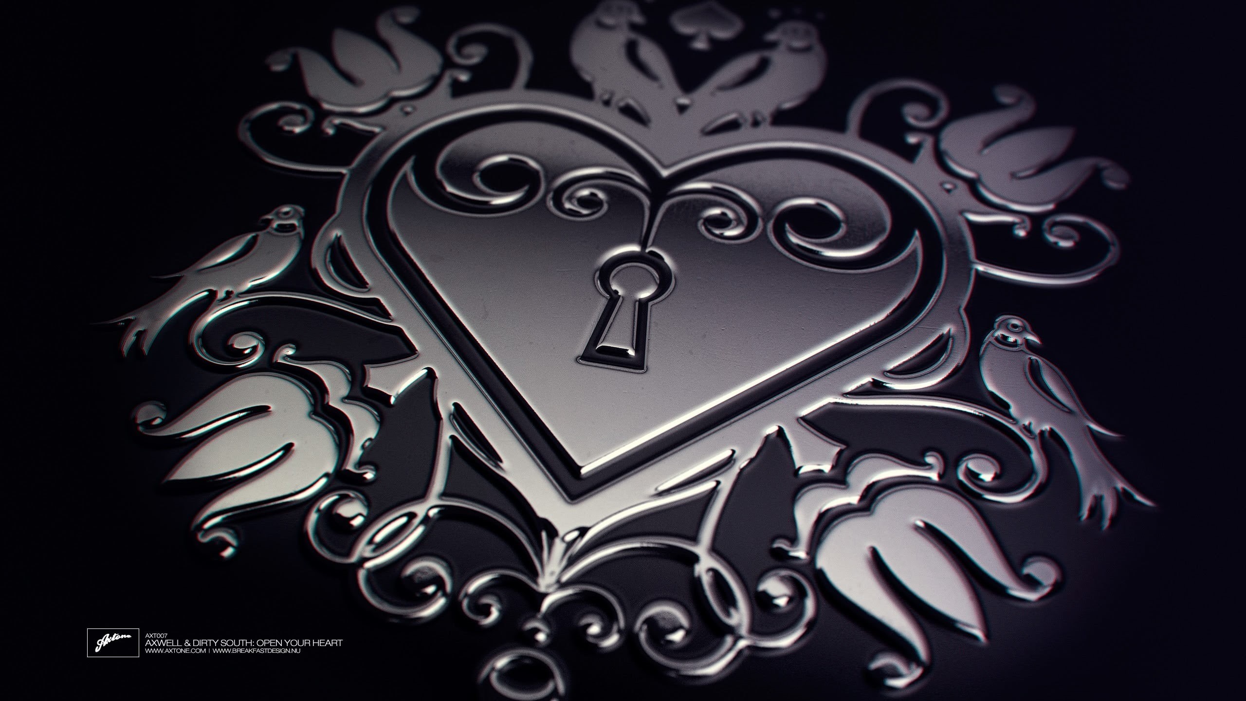 indoors, metal, close-up, black background, silver colored, album covers, studio shot, shape, cut out, creativity, black color, no people, safety, 2K, HD Wallpaper