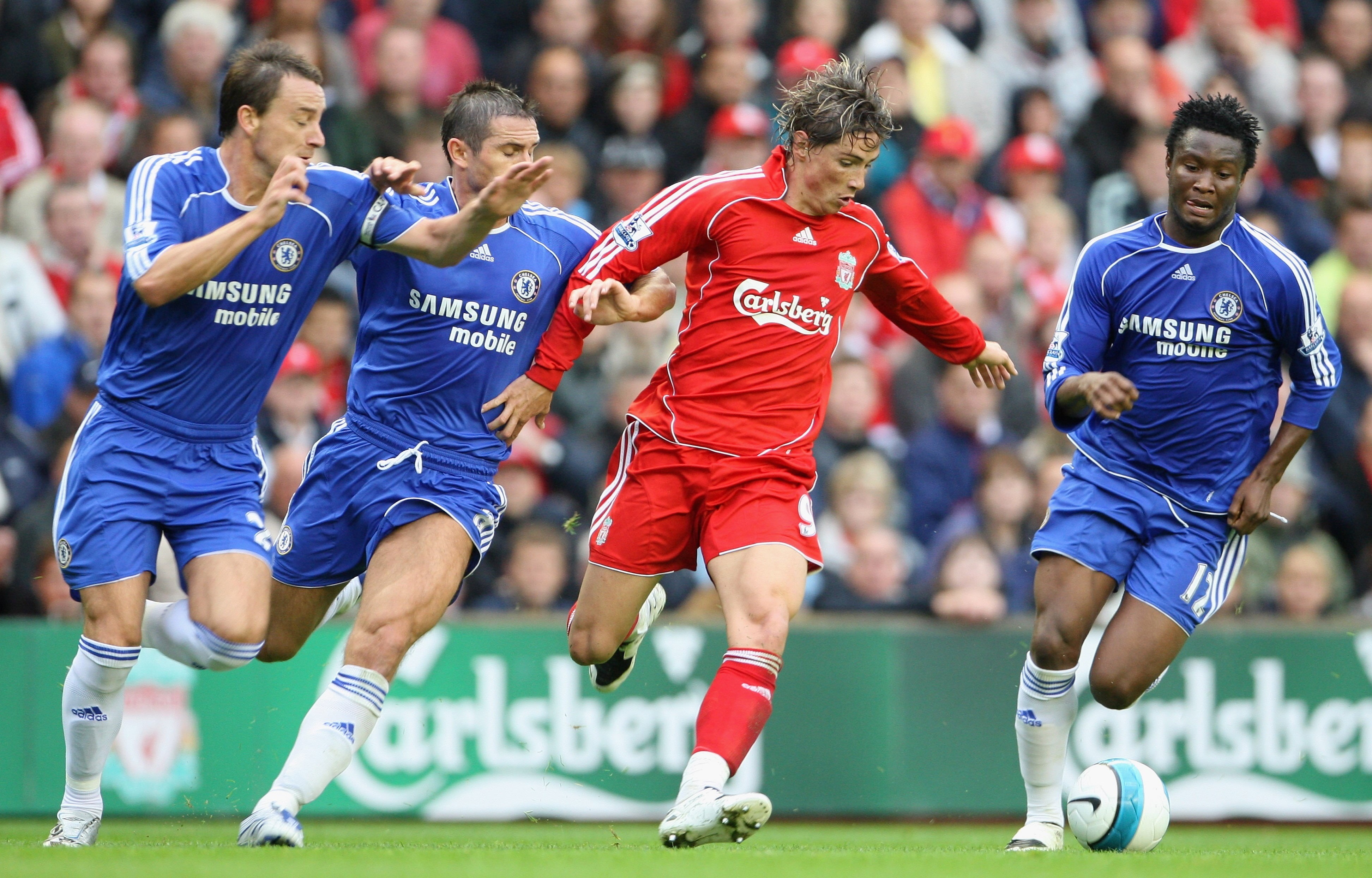field, Liverpool vs Chelsea, winning, sports Team, Liverpool, 4K, action, Chelsea, effort, grass, stadium, motion, clothing, teamwork, team, defending, HD Wallpaper