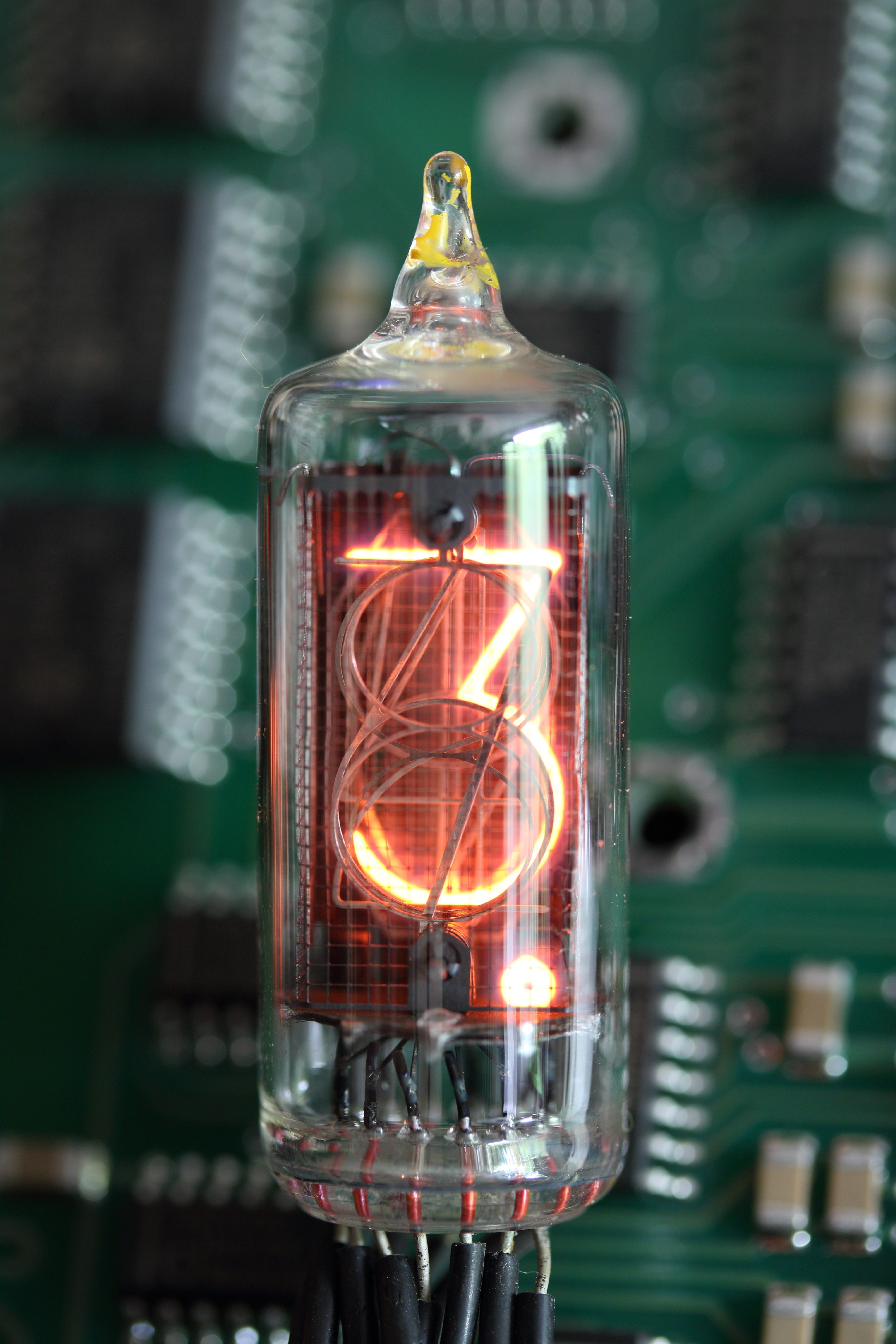 red, indoors, glowing, tube, transparent, bottle, digit, container, indicator, light, lighting equipment, equipment, communication, glass, three, electric light, Phone HD Wallpaper