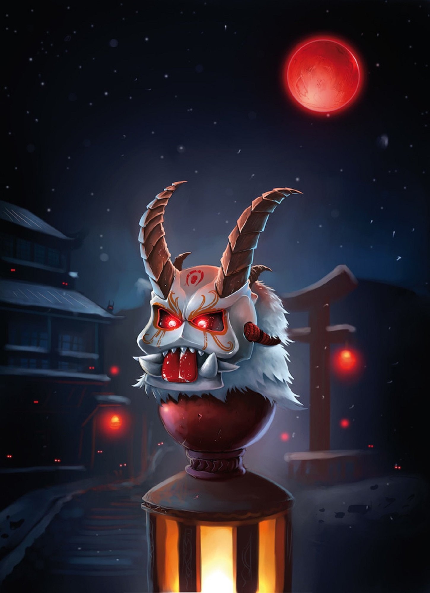 fan, legends, blood, moon, art, 1080P, league, Phone HD Wallpaper