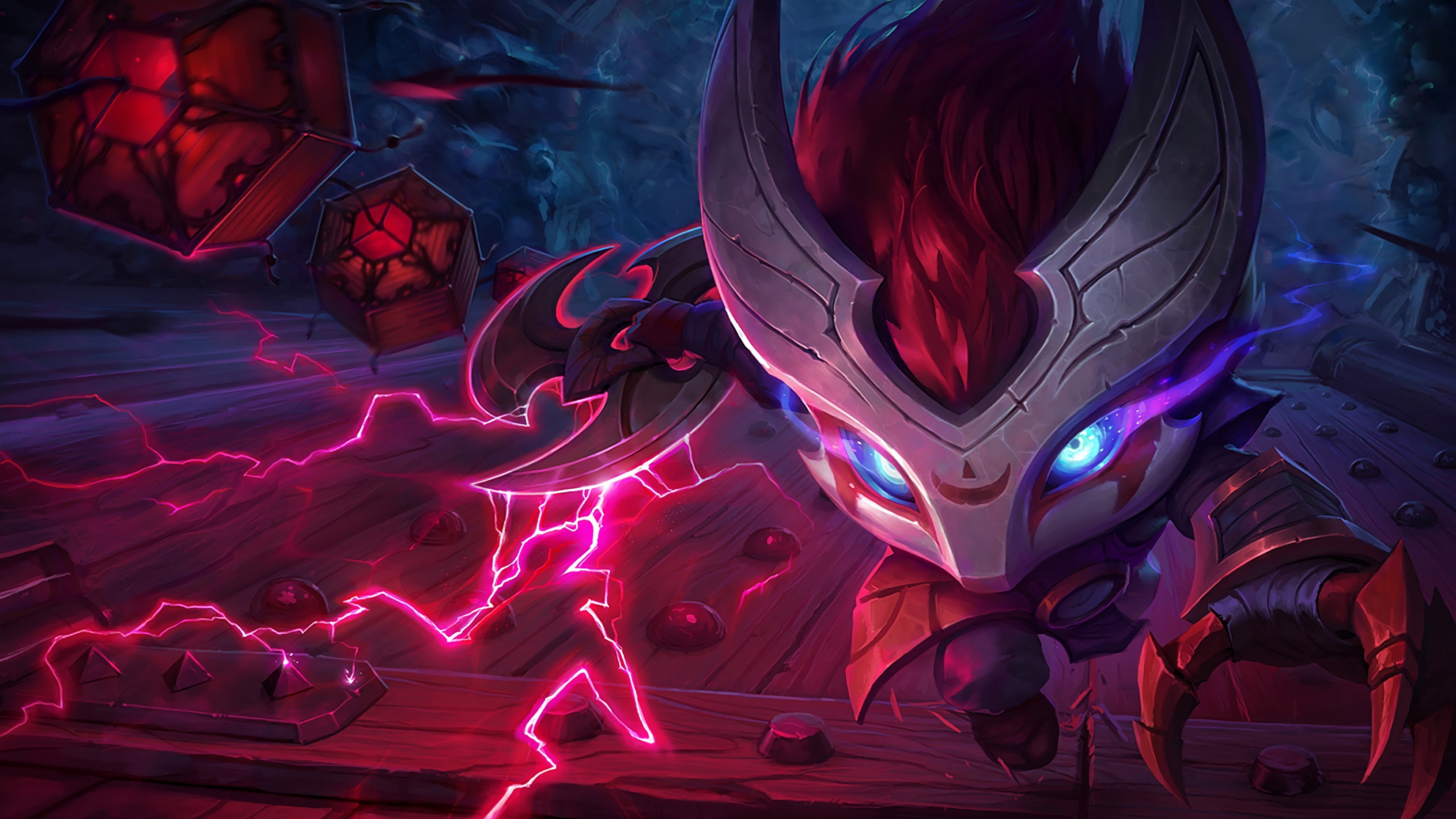 blood moon, lol, League of Legends, MOBA, game, 4K, HD Wallpaper