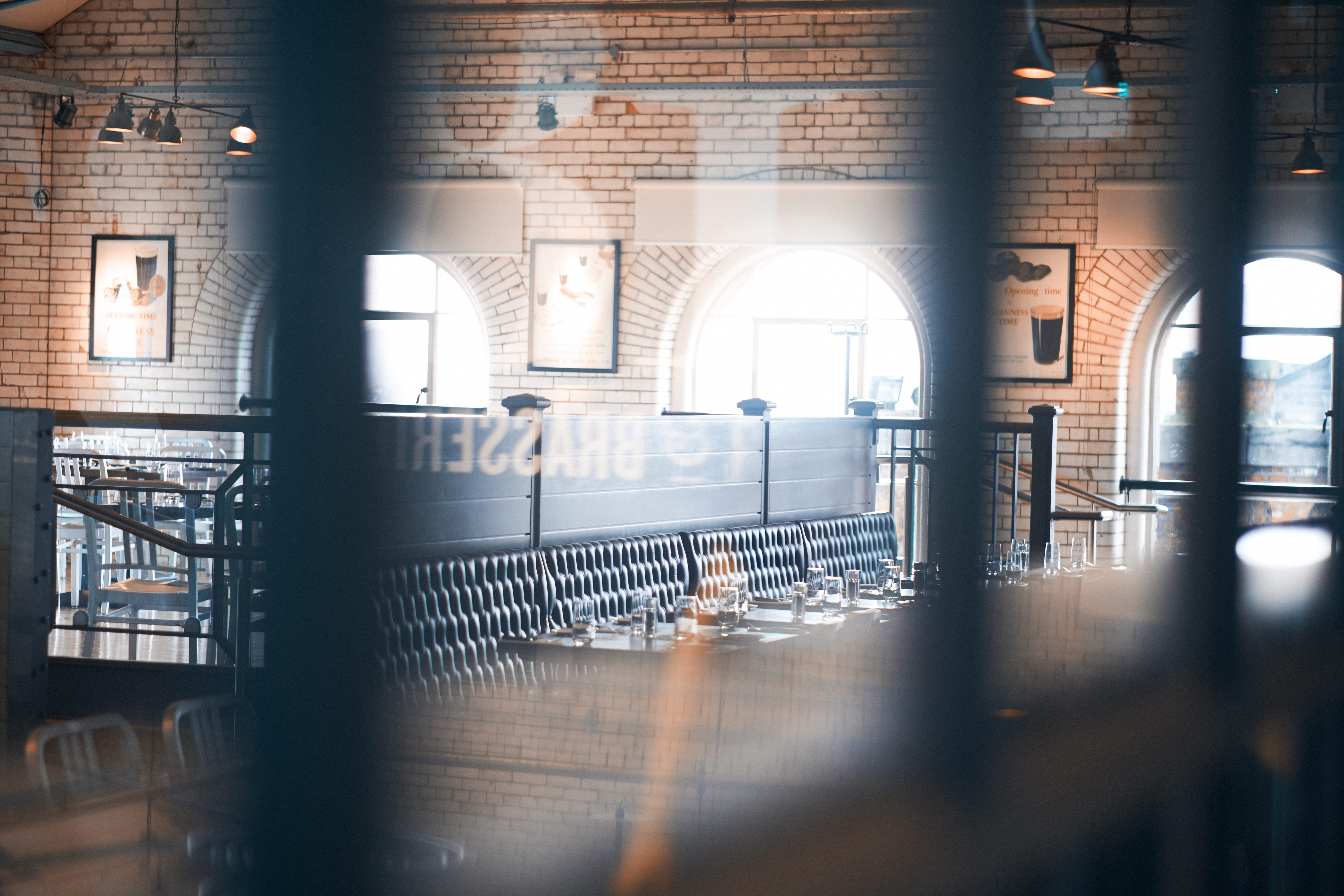 no people, nature, indoors, window, focus on background, day, flooring, moody, 5K, atmosphere, detail, arch, guiness, mood, brick, ireland, restaurant, HD Wallpaper