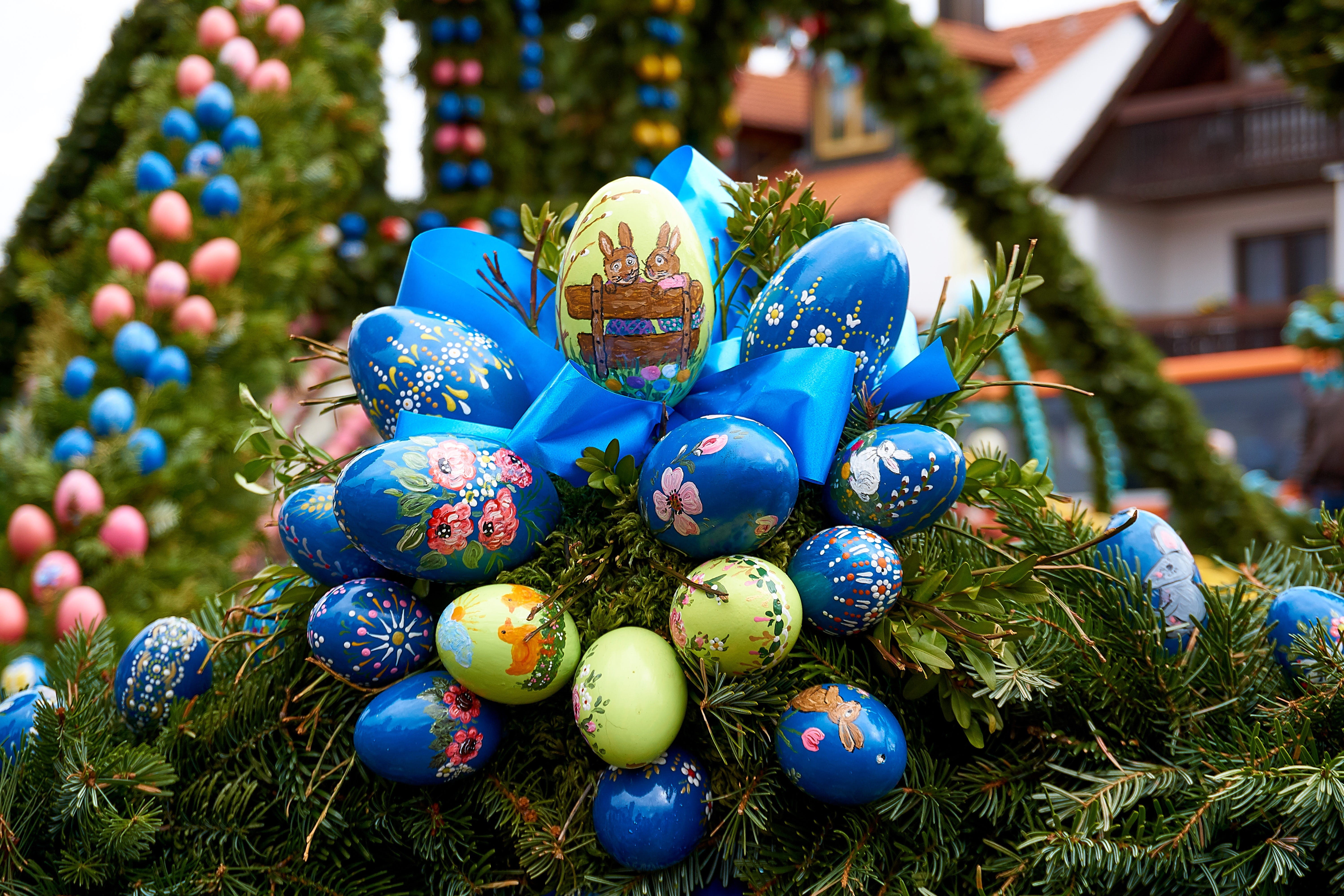 holiday - event, bieberbach, food, decoration, easter decoration, customs, happy easter, easter greetings, easter egg, spirituality, christmas ornament, HD Wallpaper