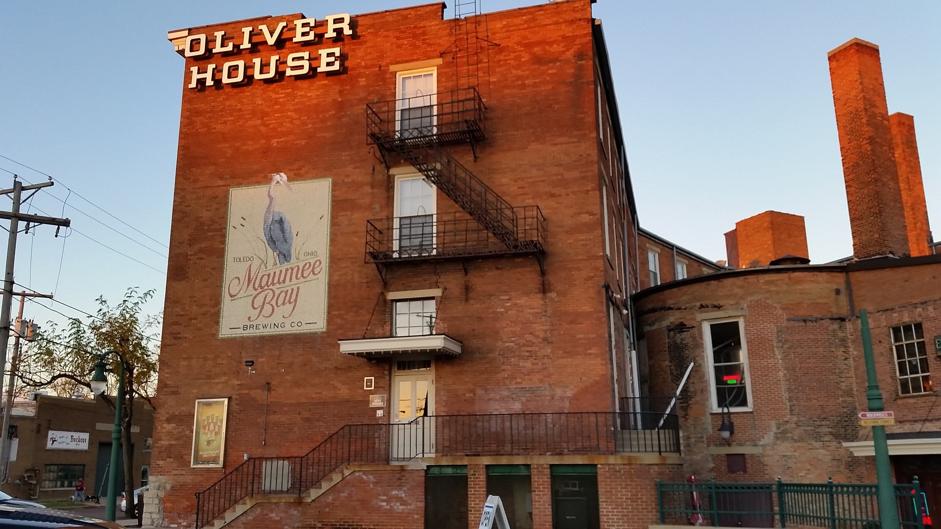 travel destinations, sign, city, historic, sky, clear sky, nature, ohio, communication, brick wall, brick, building Exterior, 2K, window, wall, maumee brewing company, HD Wallpaper