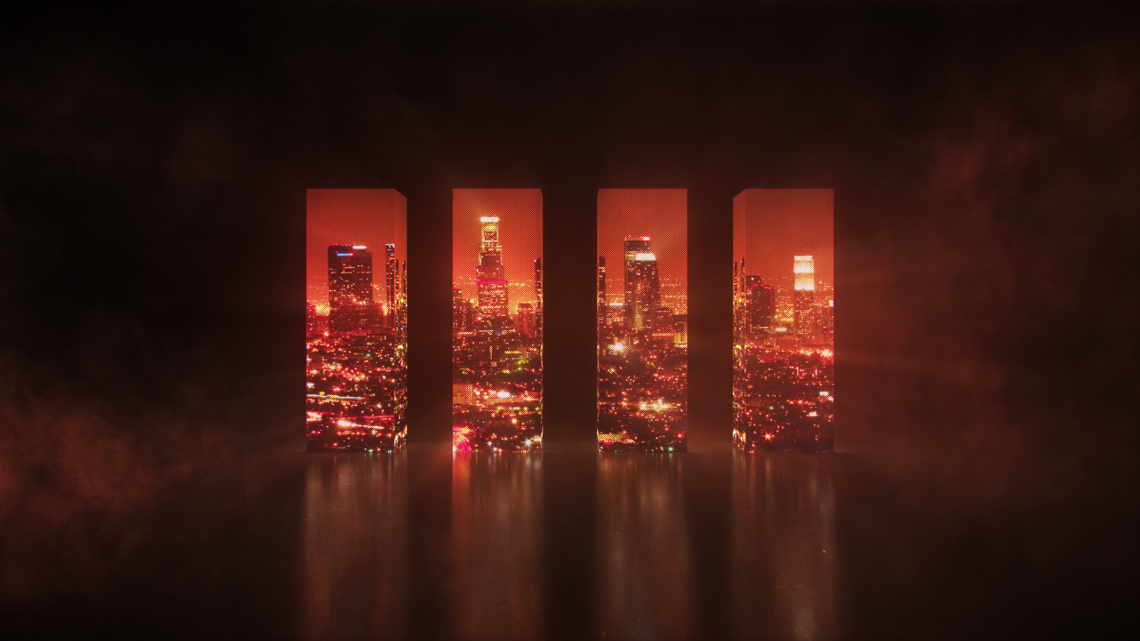 4K, Cubic, Cityscape, k, HD Wallpaper