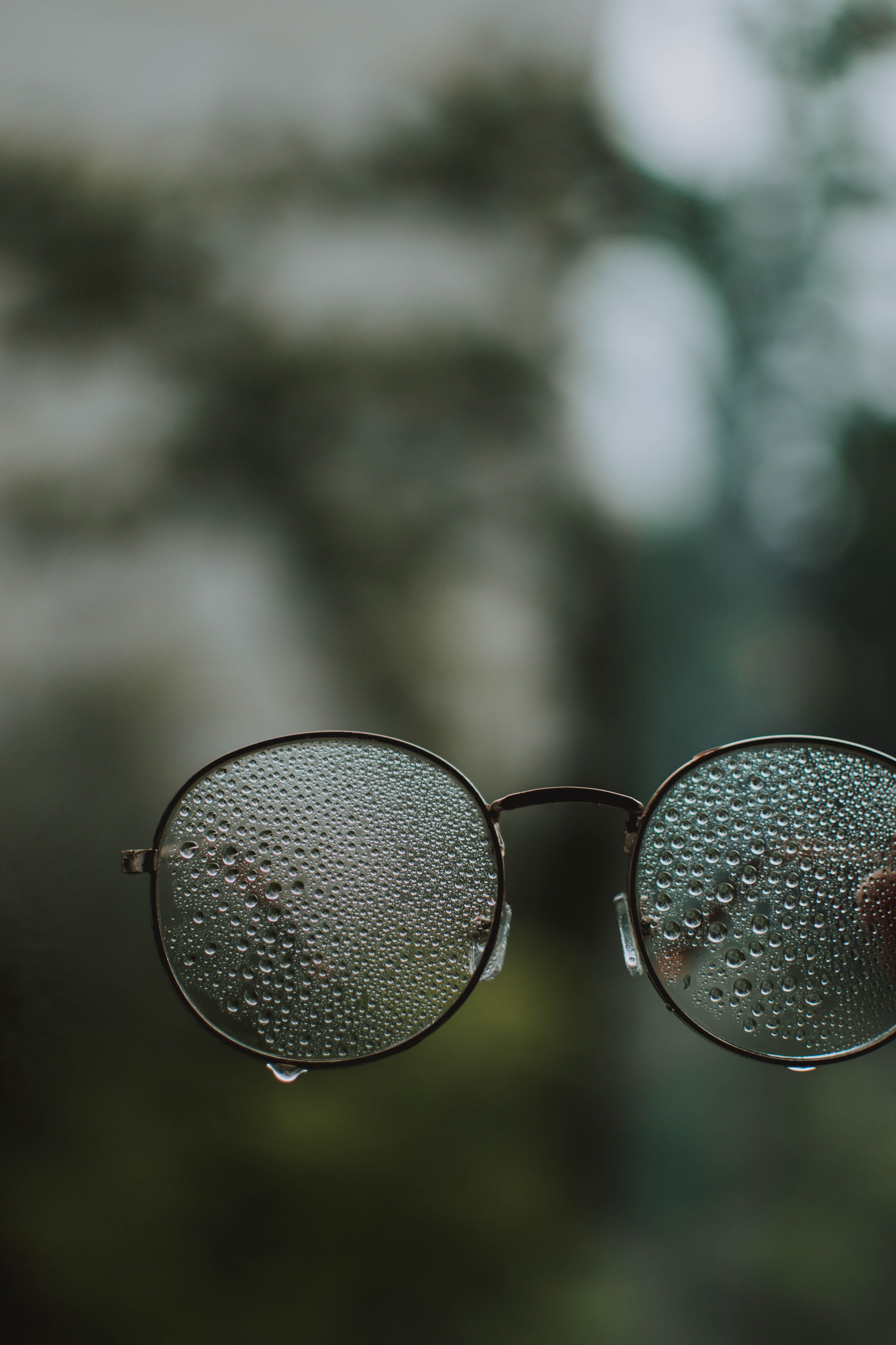 backgrounds, looking, eyesight, reflection, moody photography, defocused, foggy, waterdrop, nature green, rain, nature, rain drop, summer, close-up, rain forest, Phone HD Wallpaper