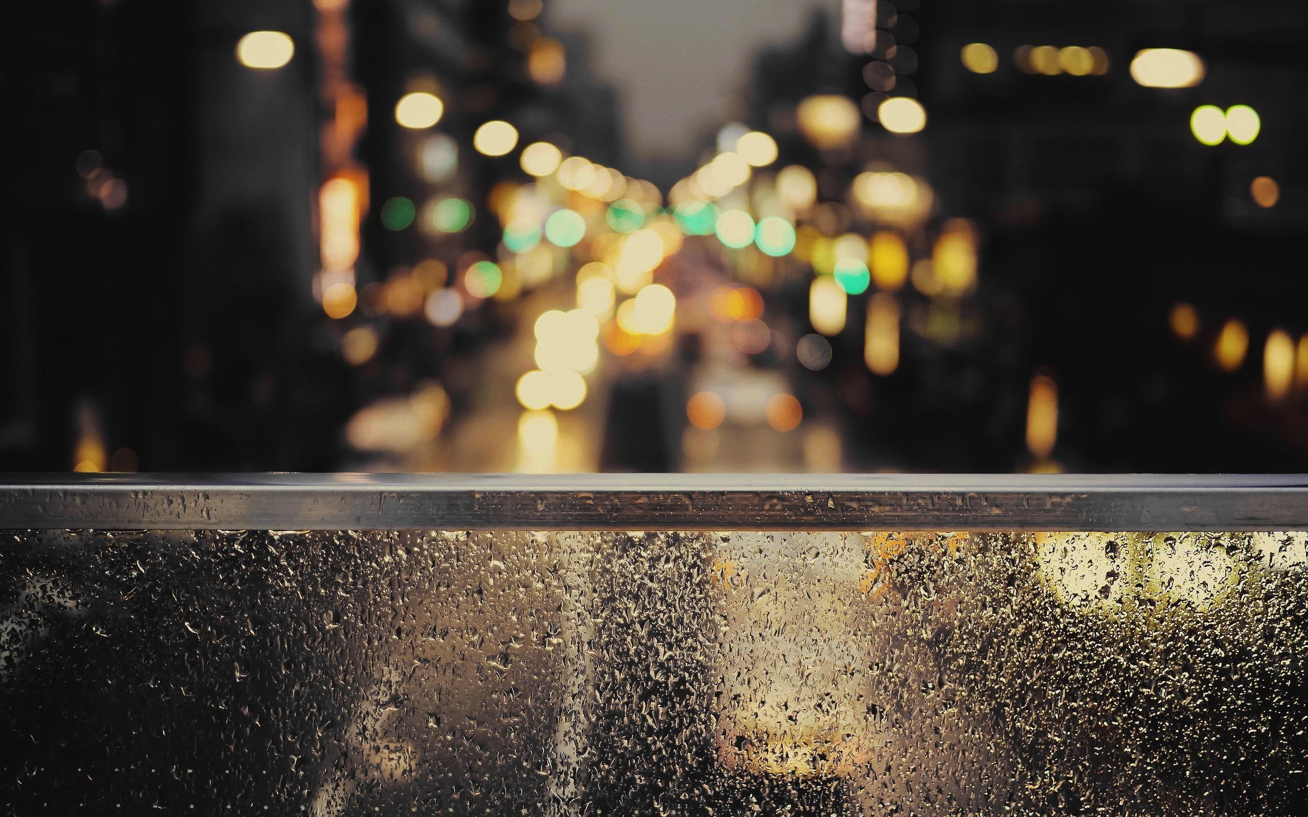 window, light, lights, 2560x1600, rain, rainy, bokeh, photography, city, 2K, beyond, HD Wallpaper