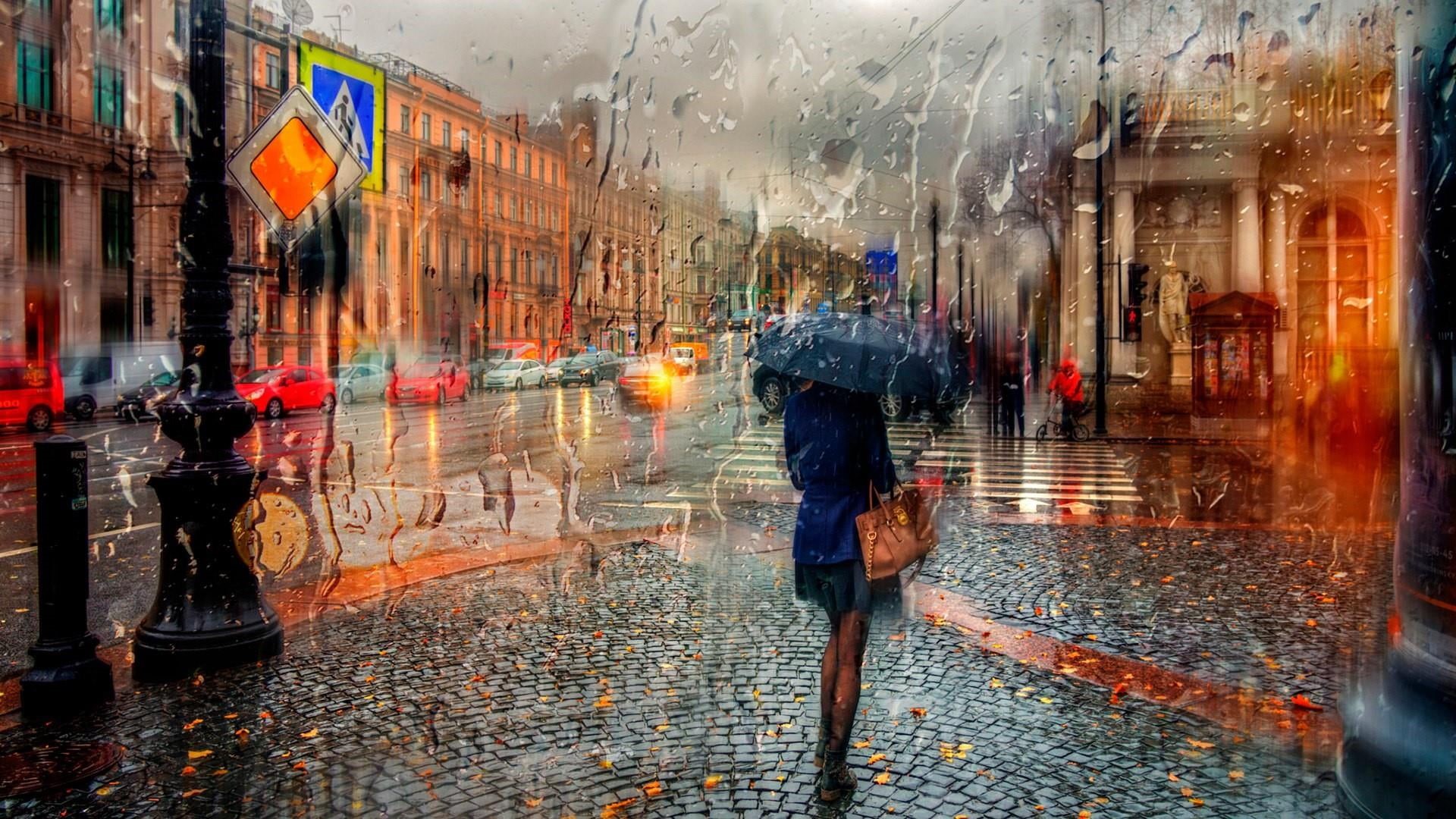 alley, real people, town, rain, wet, motion, pedestrian, raining, rainy season, urban area, street, full length, lifestyles, architecture, one person, women, HD Wallpaper