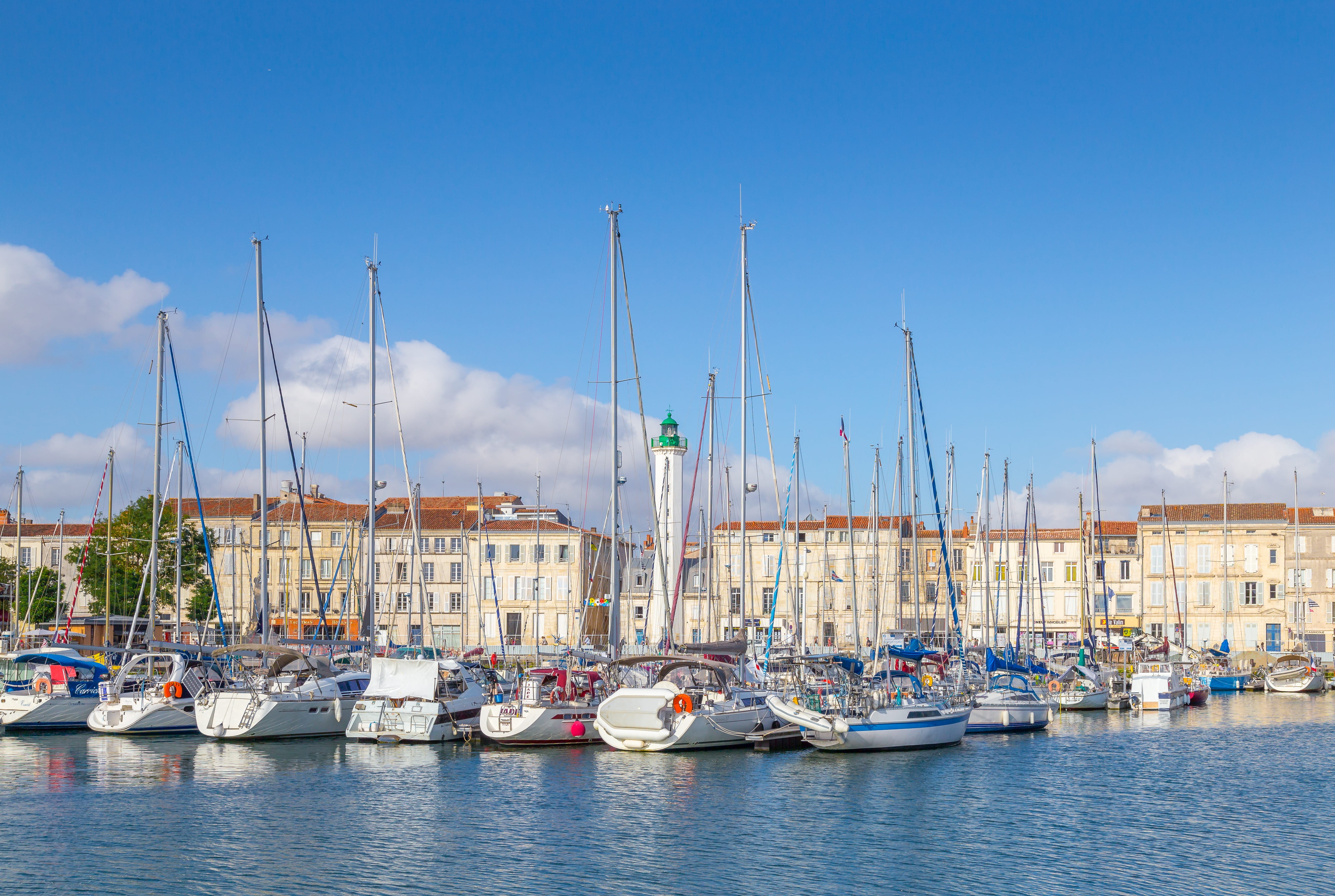 vacaciones, transportation, nature, ocean, building exterior, built structure, harbor, 5K, nautical vessel, moored, la rochelle, pole, repos, france, holidays, HD Wallpaper