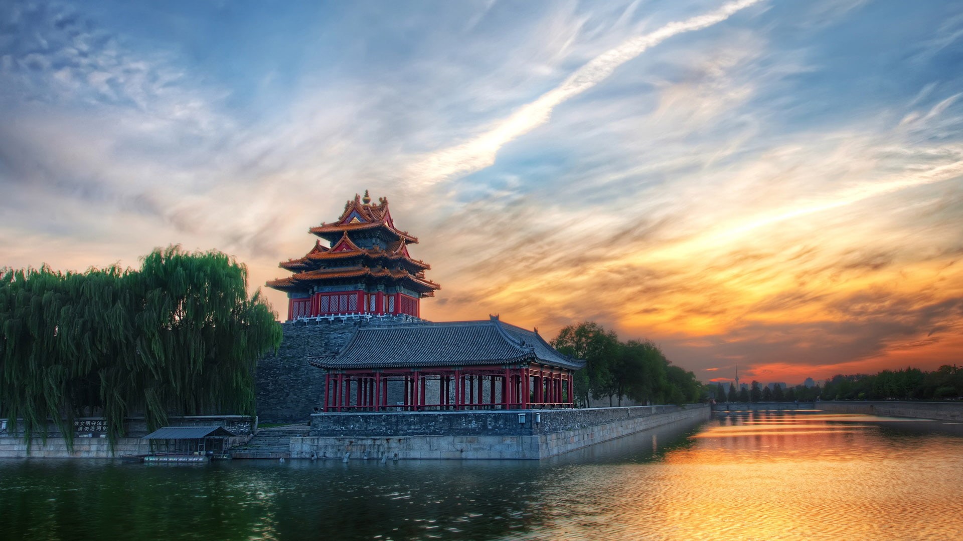 monument, outdoors, river, tourism, bridge, asia, city, day, scene, history, reflection, tourist, historic, water, waterfront, sunset, boat, scenic, travel, HD Wallpaper