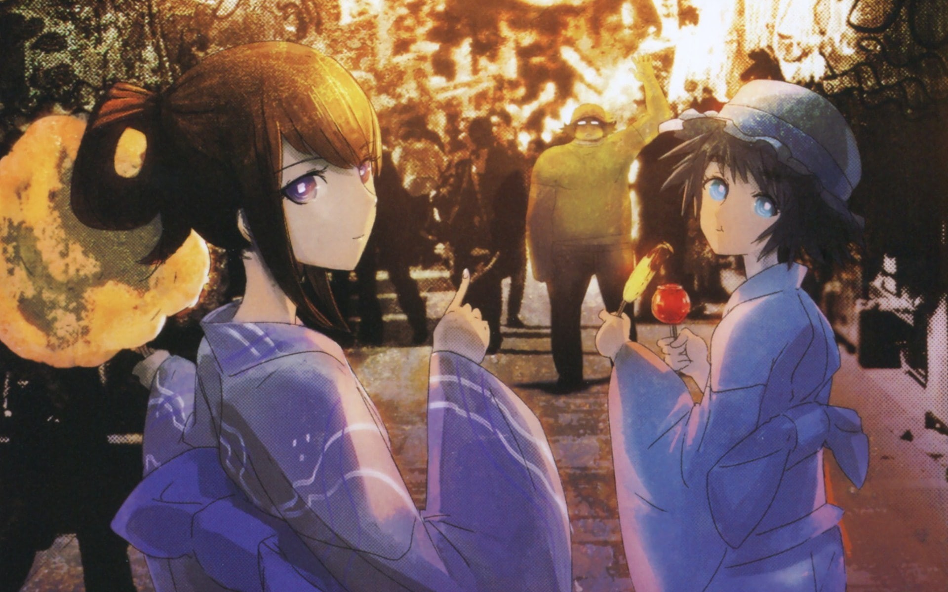representation, nature, women, reflection, tree, real people, steinsgate, people, 1080P, day, two people, casual clothing, standing, young women, human representation, HD Wallpaper