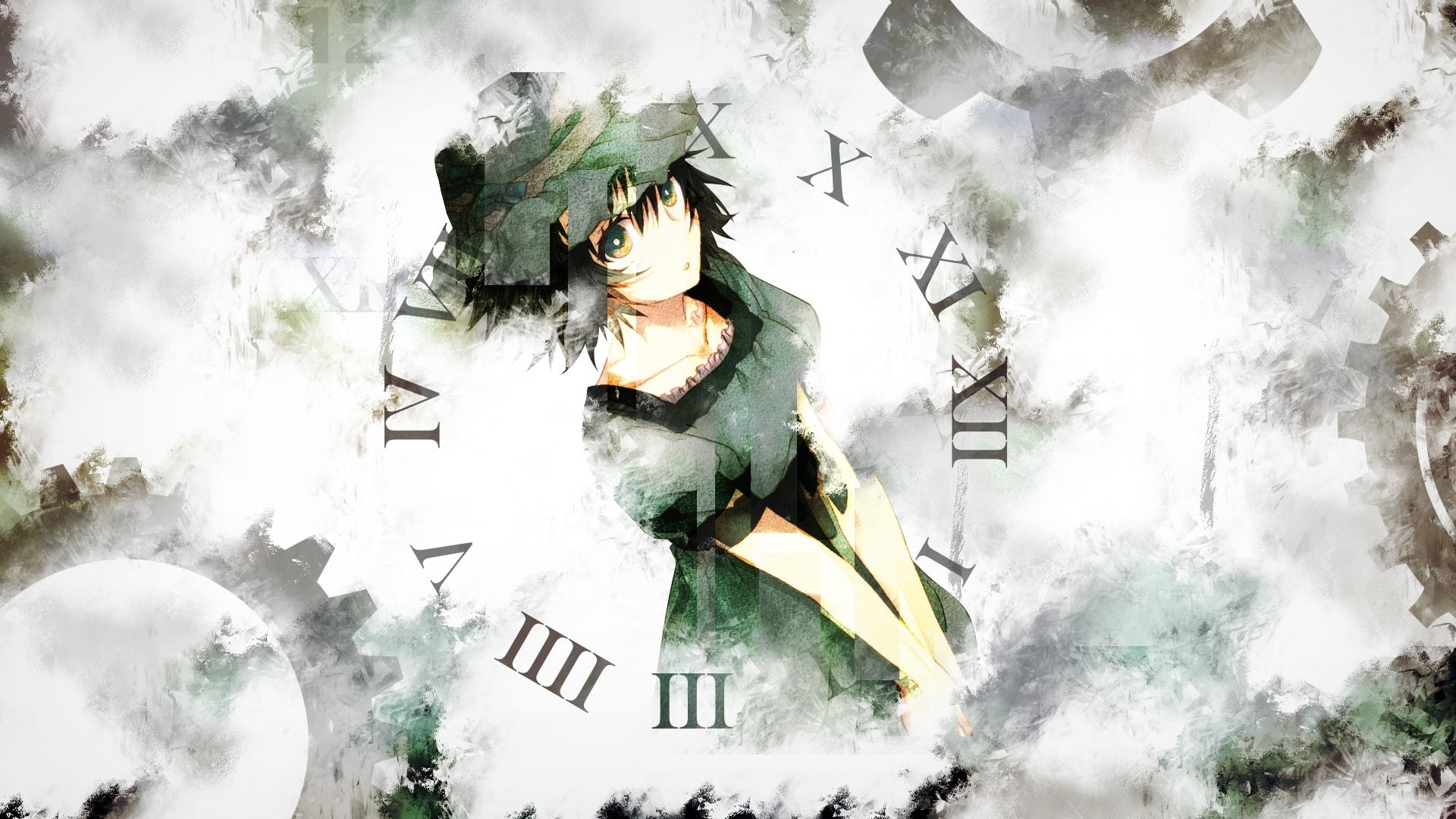day, sculpture, sky, steinsgate shiina mayuri, nature, snow, representation, front view, cloud - sky, plant, digital composite, winter, people, cold temperature, HD Wallpaper