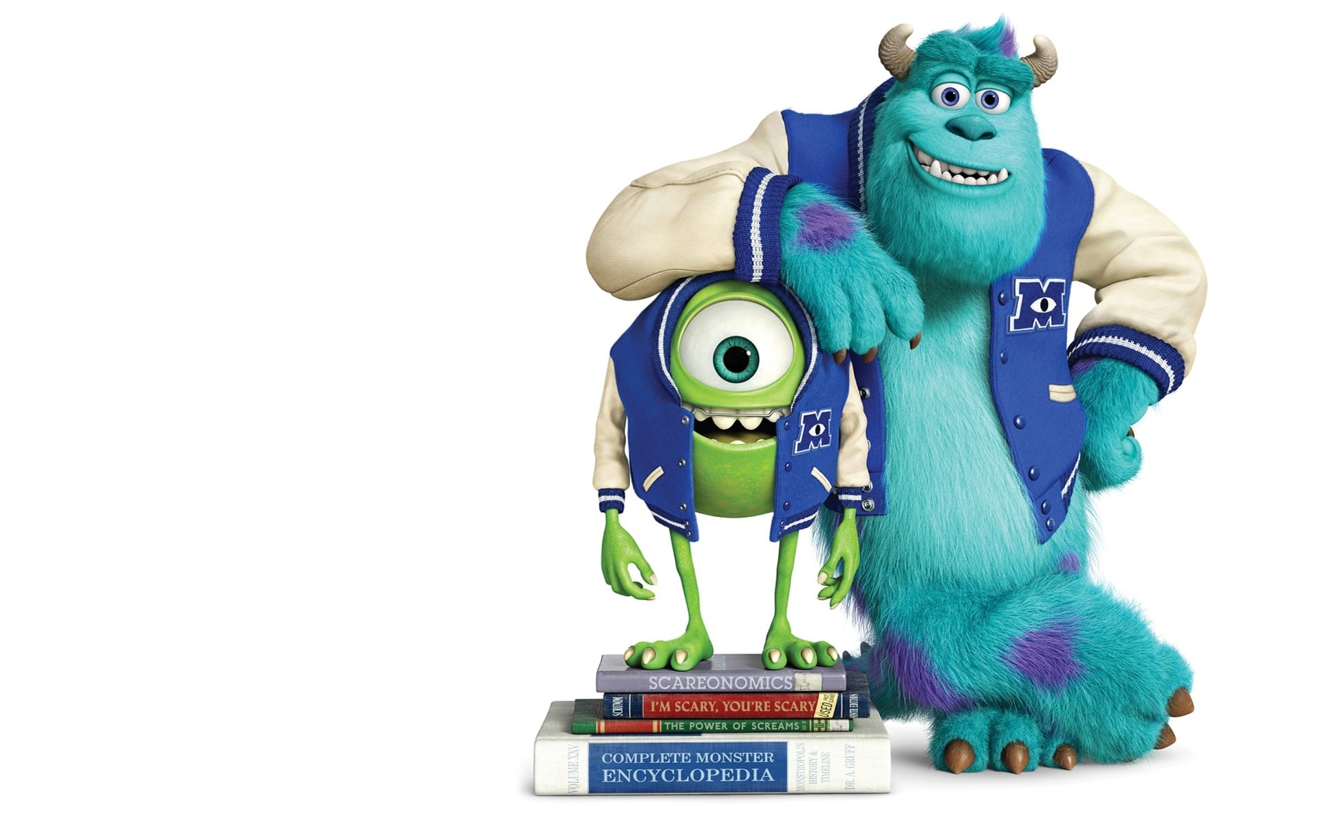 1080P, smile, horn, monsters, blue eyed, university monsters, university, HD Wallpaper