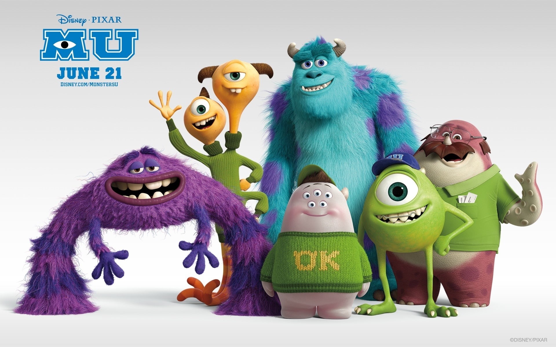 pixar, university, disney, monsters, 1080P, HD Wallpaper