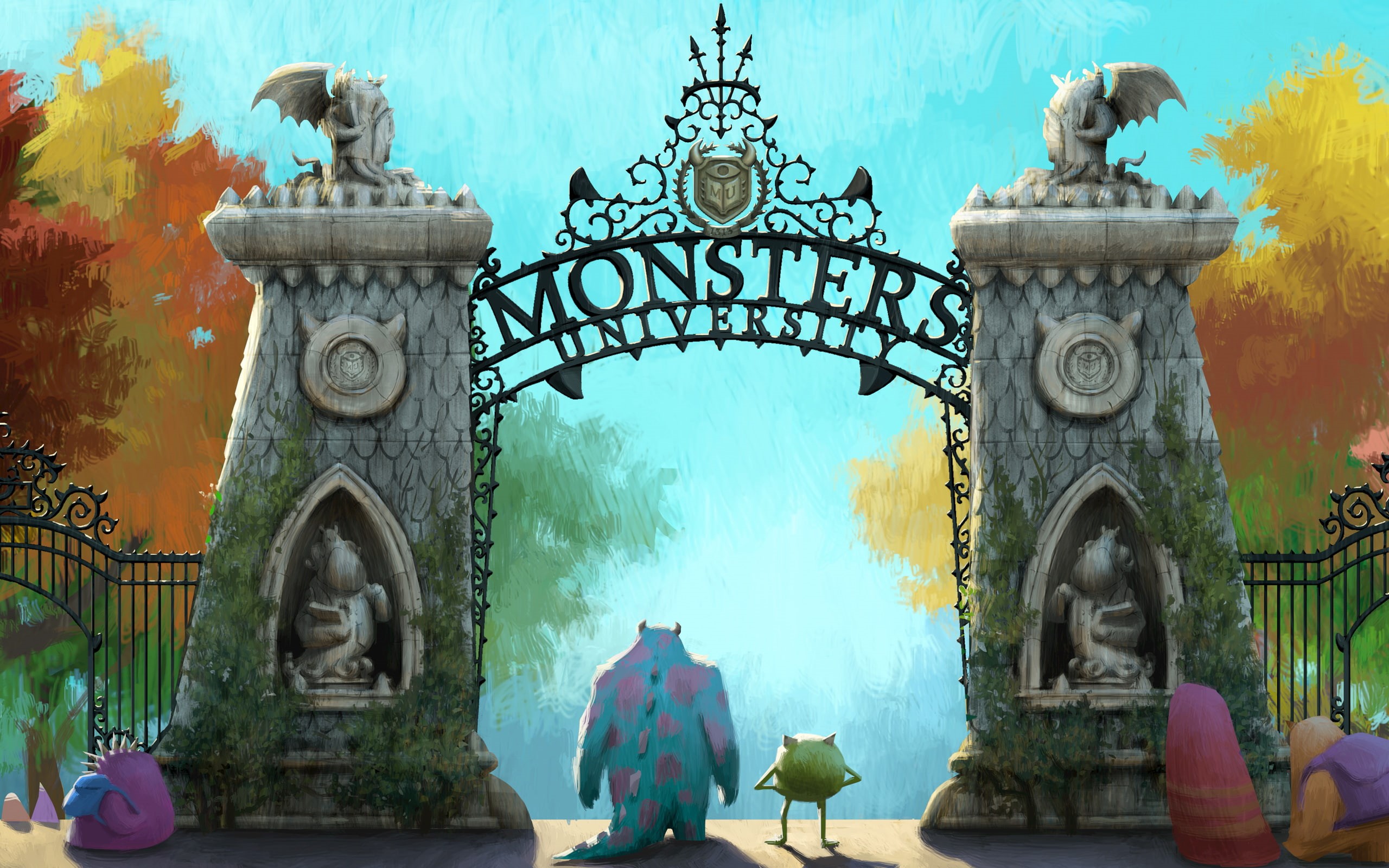 university, movies, pixars, monsters, hd, 2K, HD Wallpaper