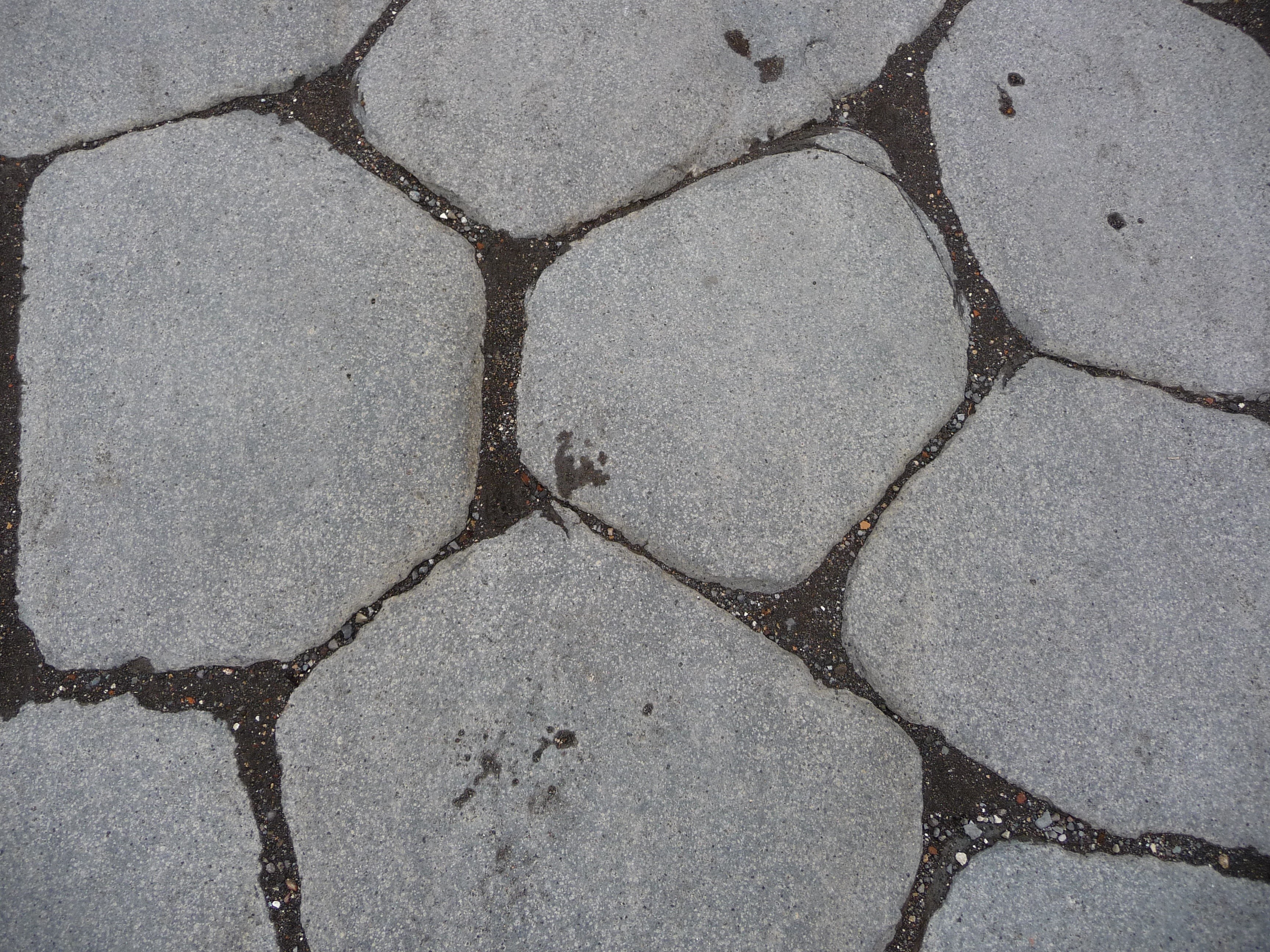 scenics - nature, outdoor, textured, footpath, paving, cracked, street, stone, concrete, pattern, road, directly above, paving stone, nature, full frame, HD Wallpaper